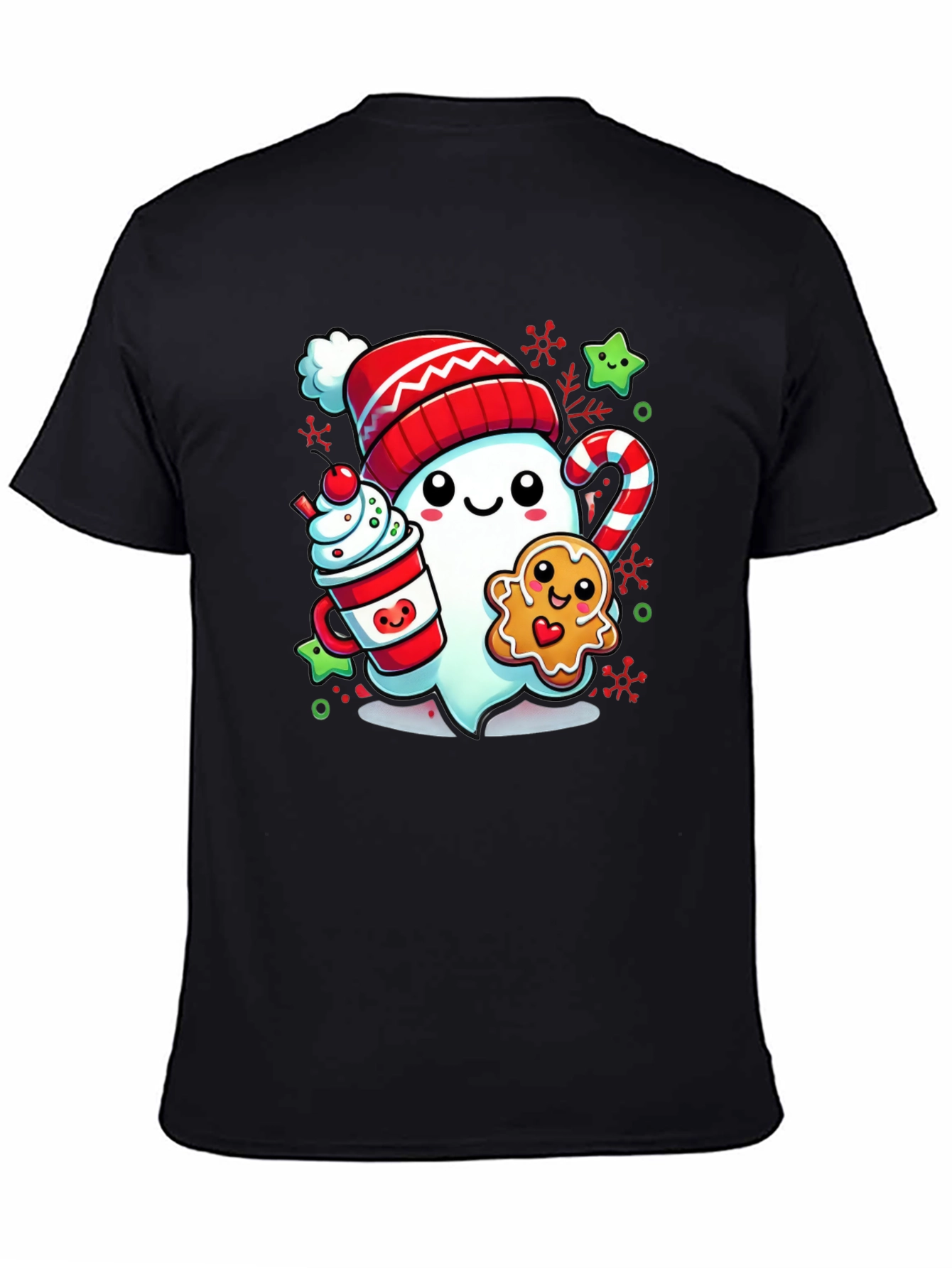 Festive Ghost Christmas T-Shirt