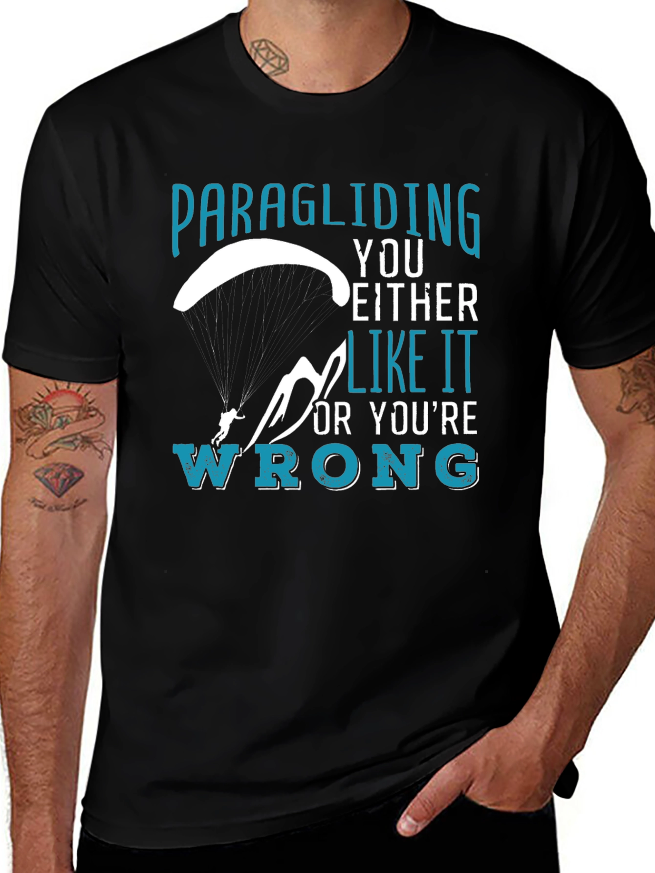 Paragliding Enthusiast Graphic Tee