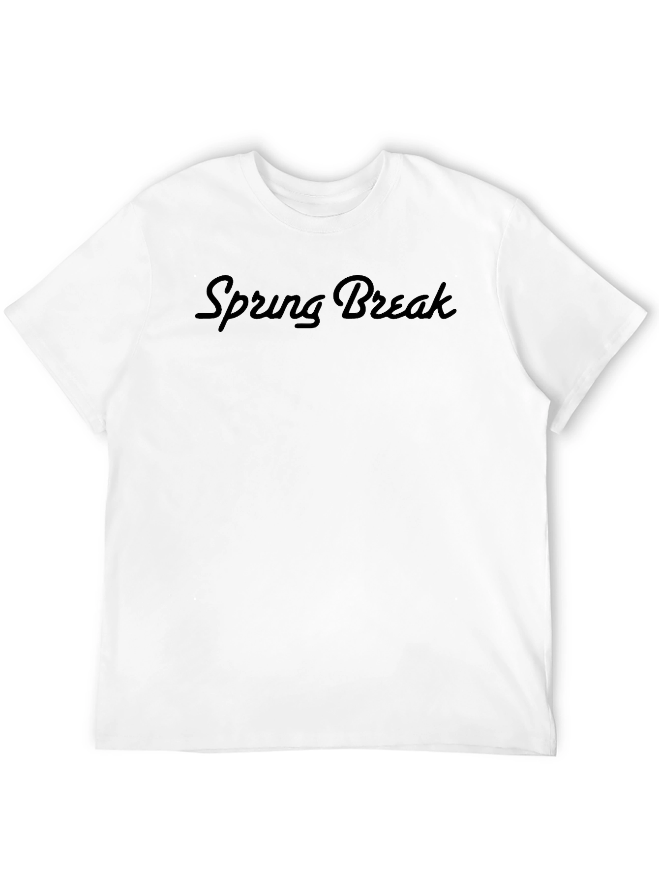 Spring Break Black Graphic Tee - Mens Casual Shirt
