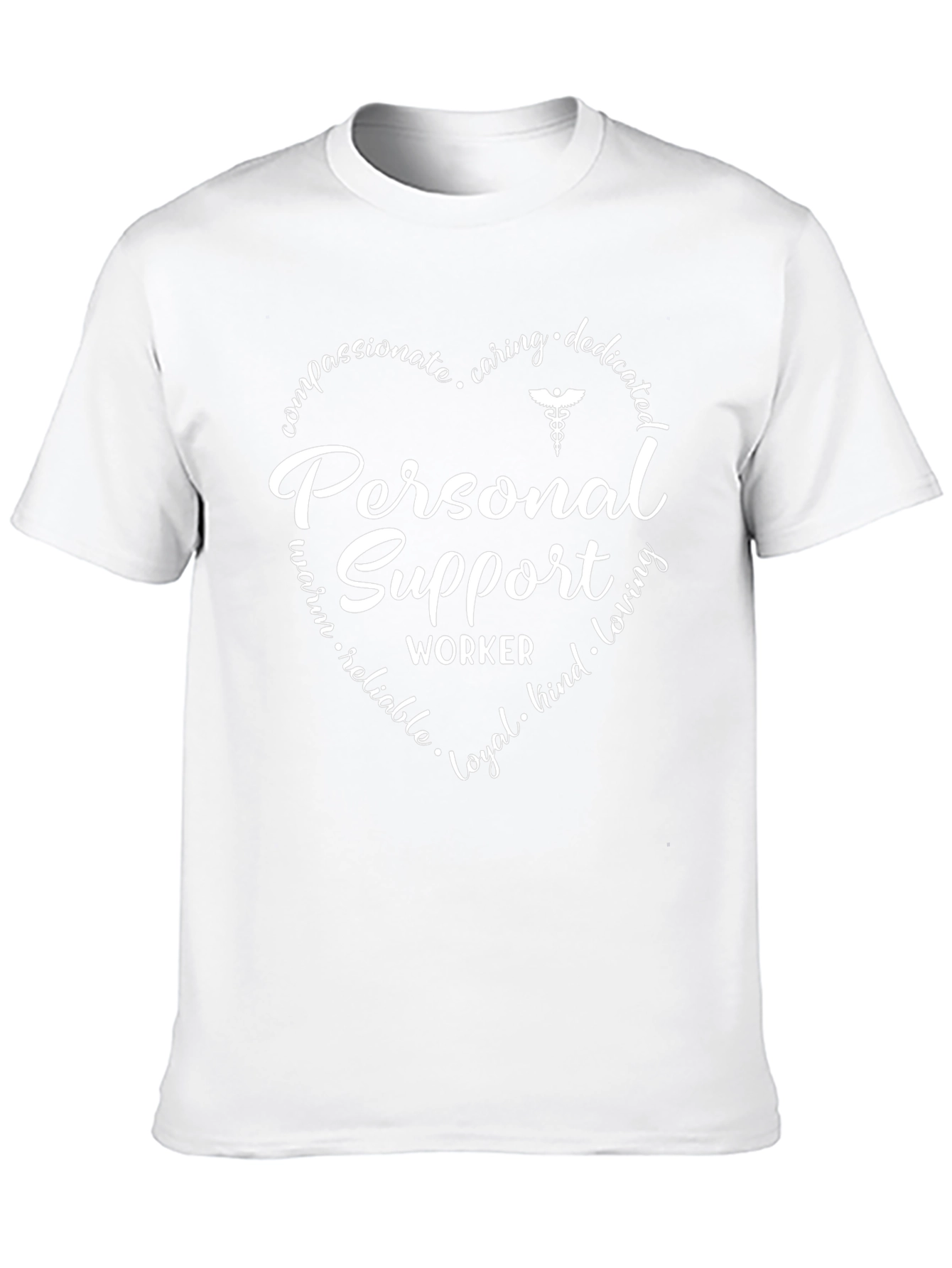 Personal Support Worker Heart Graphic T-Shirt
