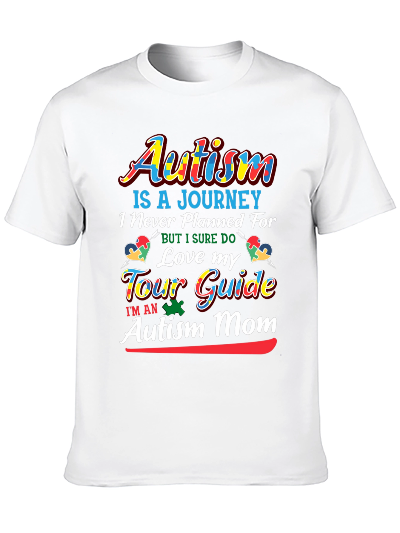 Autism Mom T-Shirt - Love My Tour Guide