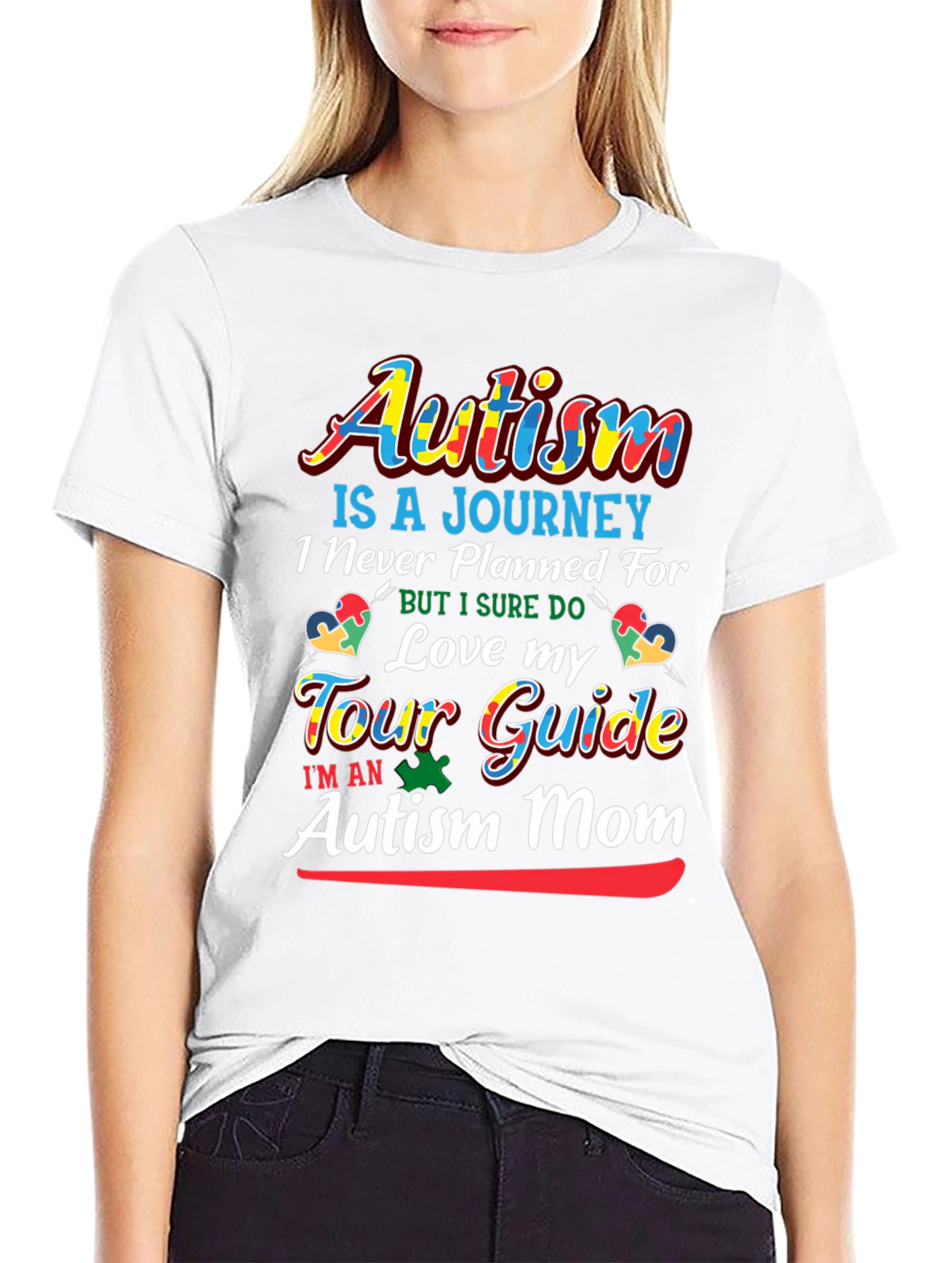 Autism Mom T-Shirt - Love My Tour Guide