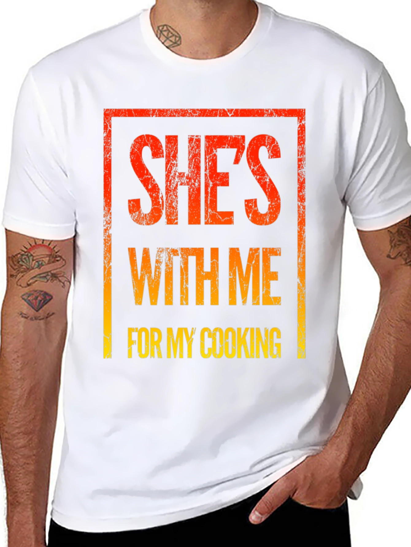 Shes With Me For My Cooking Graphic Tee