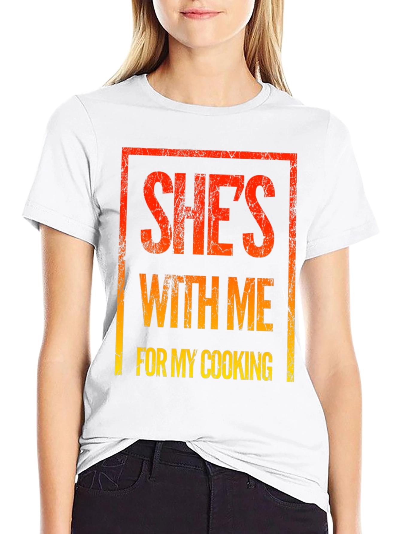 Shes With Me For My Cooking Graphic Tee