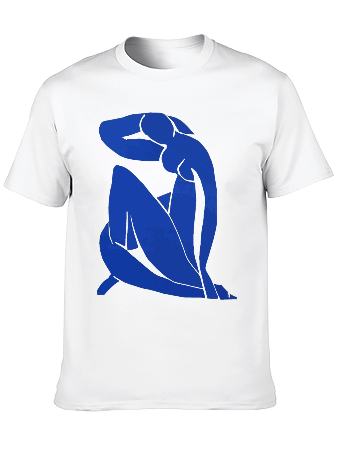 Blue Nude Matisse Graphic Tee - Modern Art T-Shirt