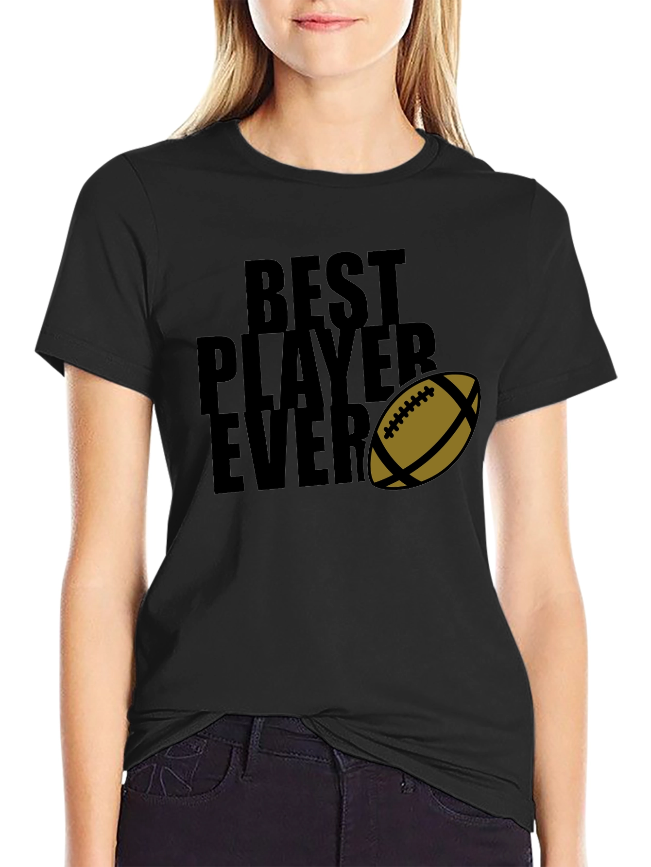 Best Player Ever T-Shirt Football Graphic Tee