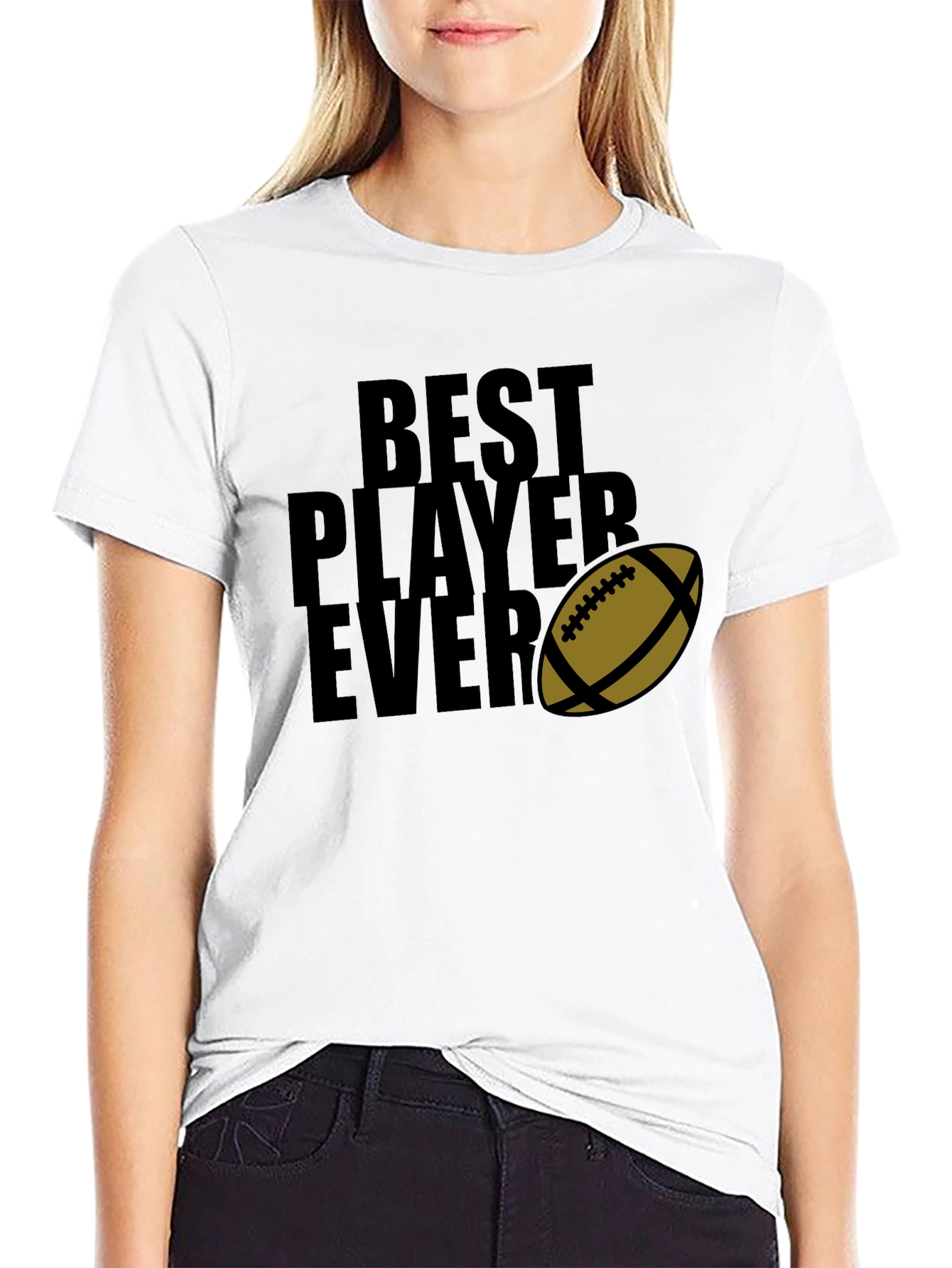 Best Player Ever T-Shirt Football Graphic Tee