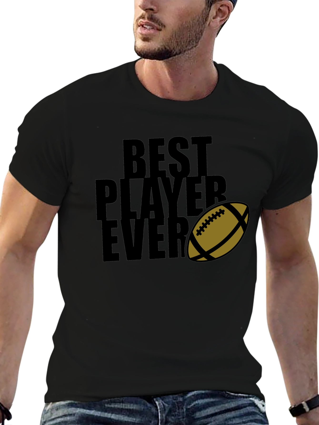 Best Player Ever T-Shirt Football Graphic Tee