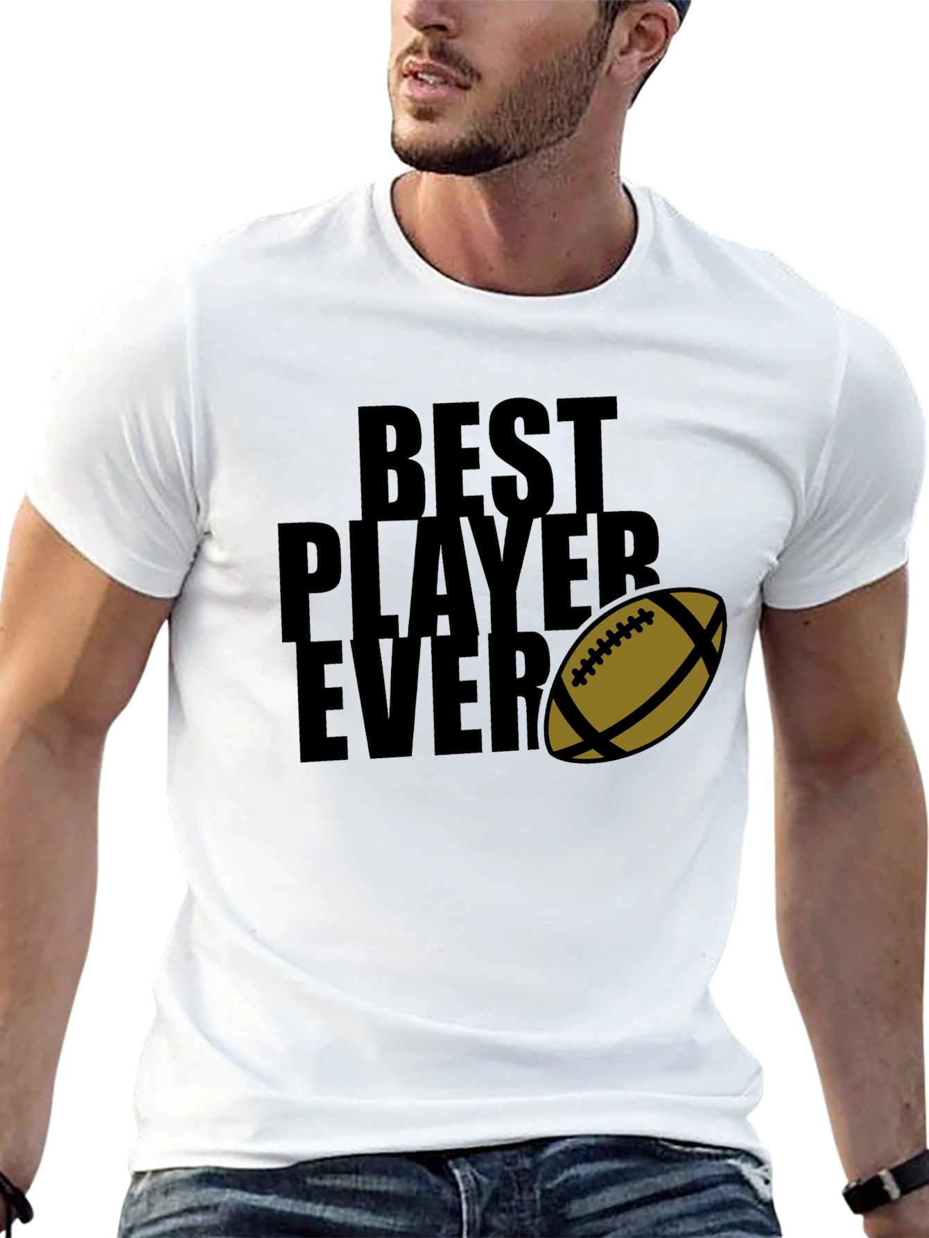 Best Player Ever T-Shirt Football Graphic Tee