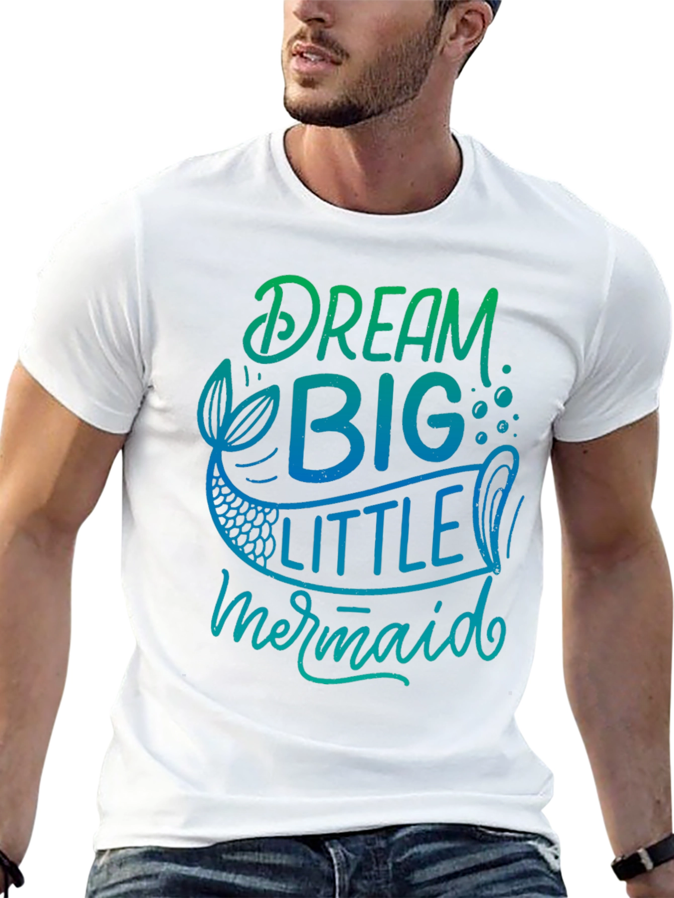 Dream Big Little Mermaid Black T-Shirt