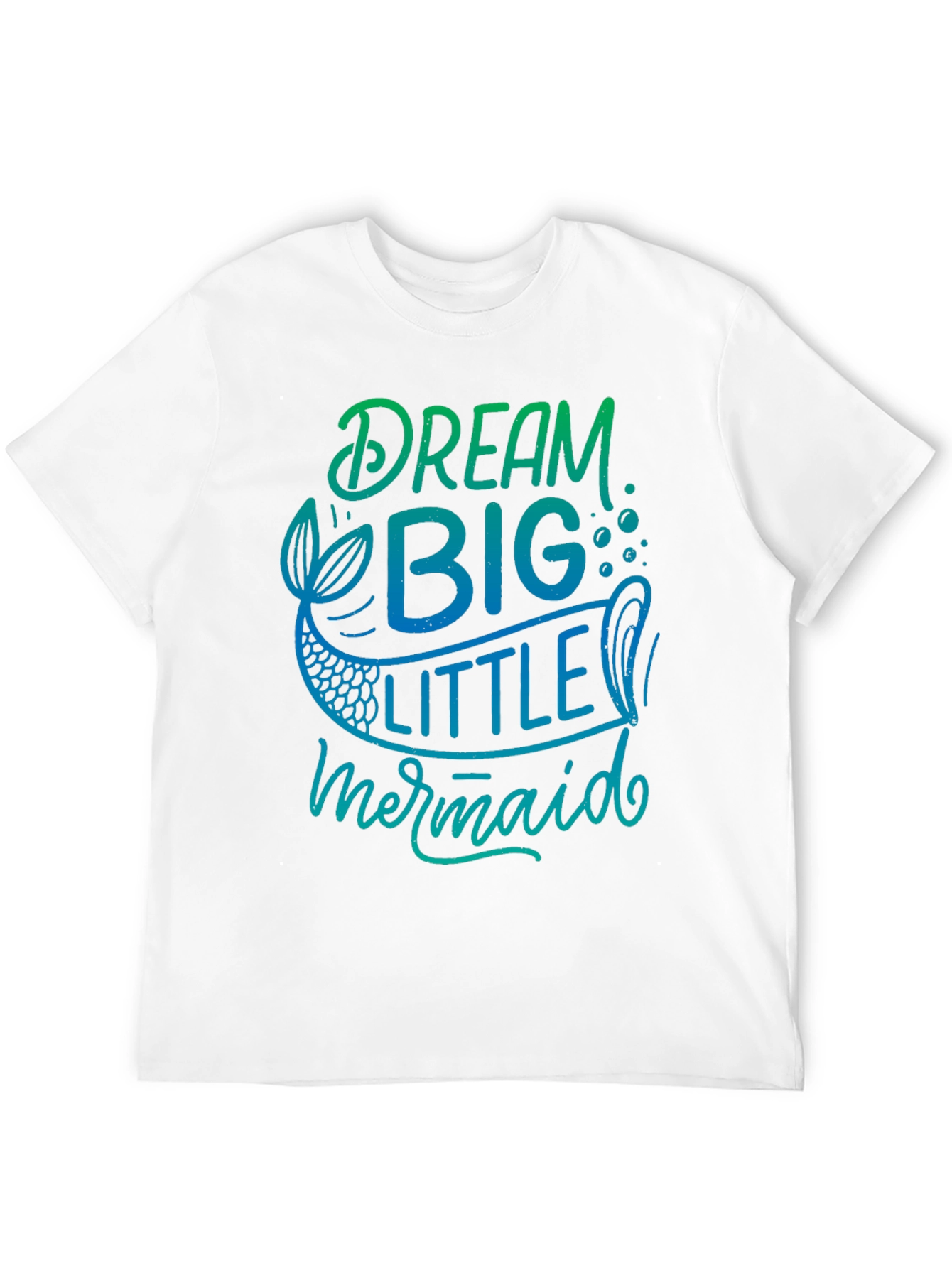 Dream Big Little Mermaid Black T-Shirt
