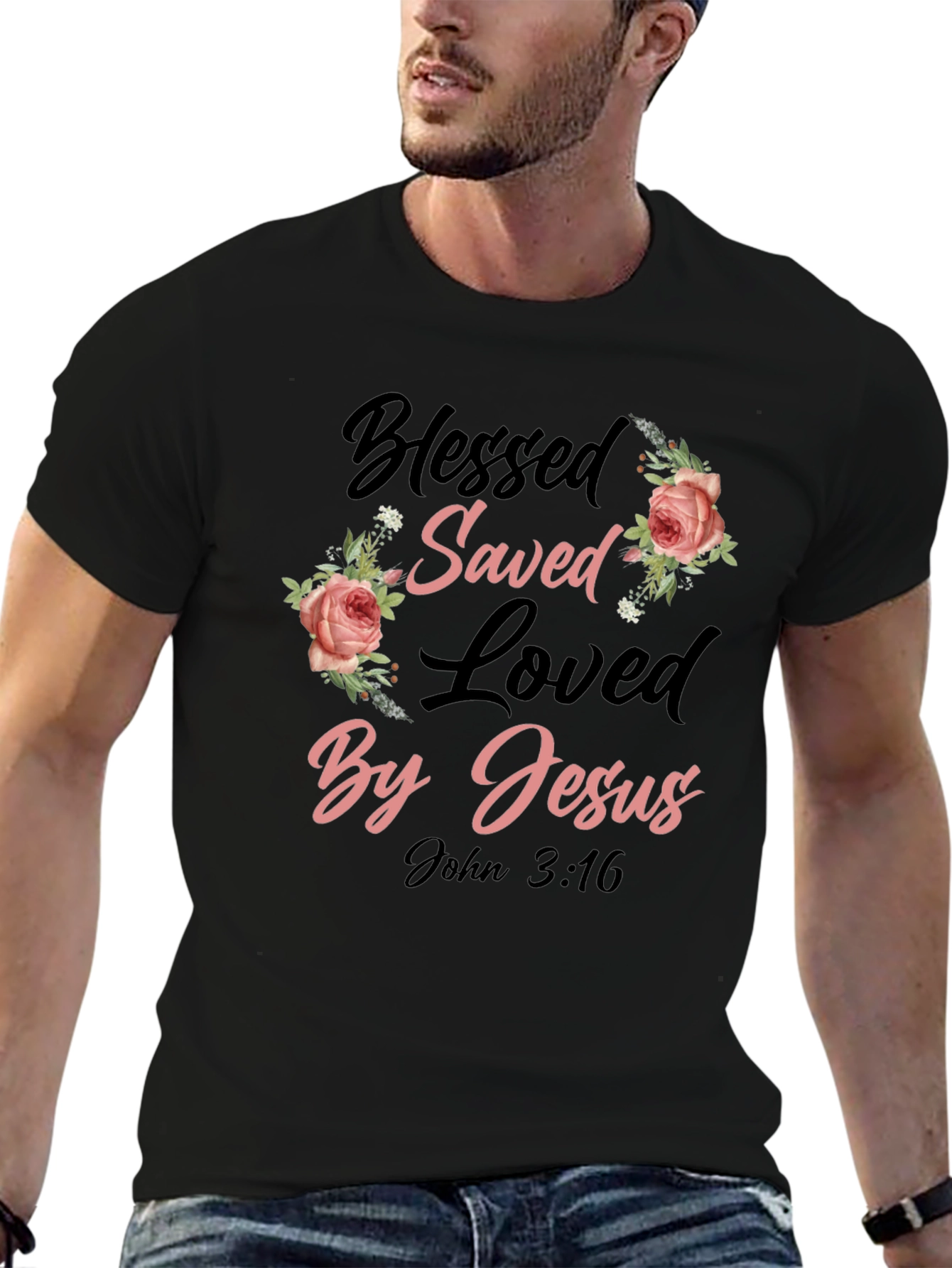 Blessed Saved Loved By Jesus T-Shirt