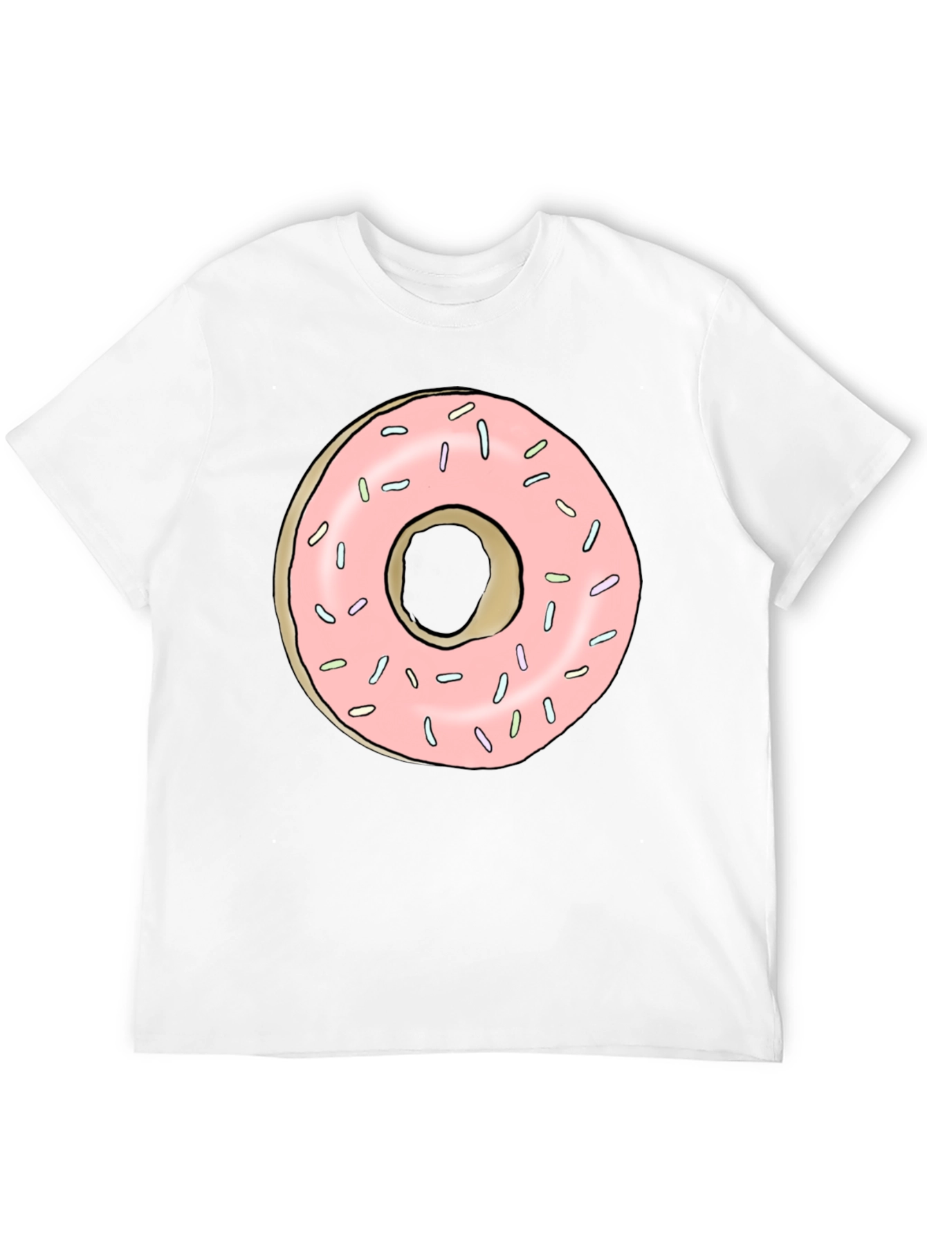 Donut Graphic Black T-Shirt