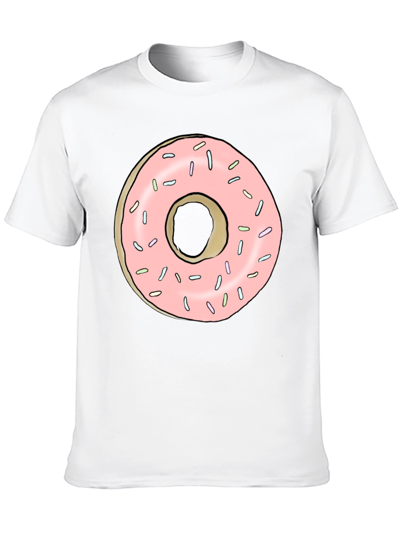 Donut Graphic Black T-Shirt