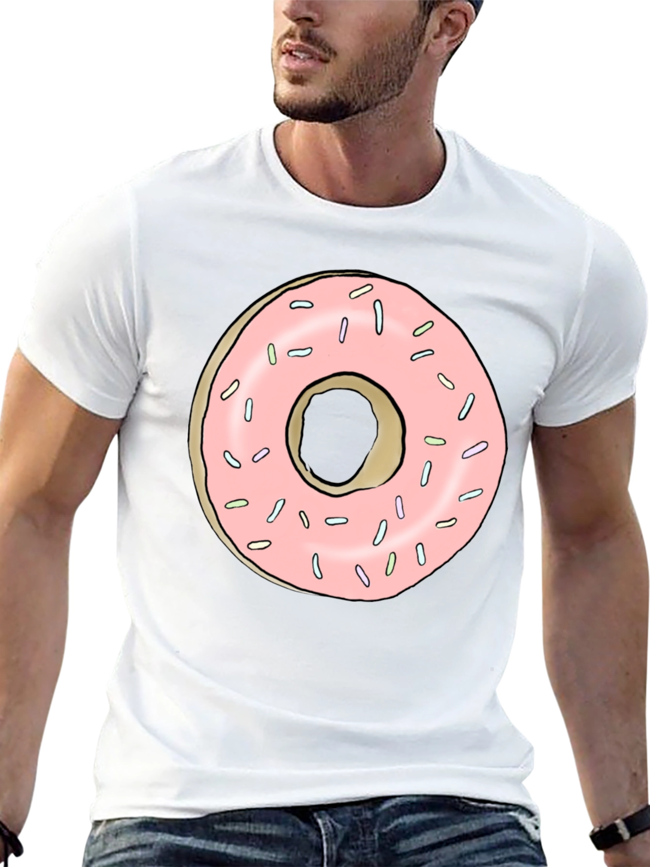 Donut Graphic Black T-Shirt