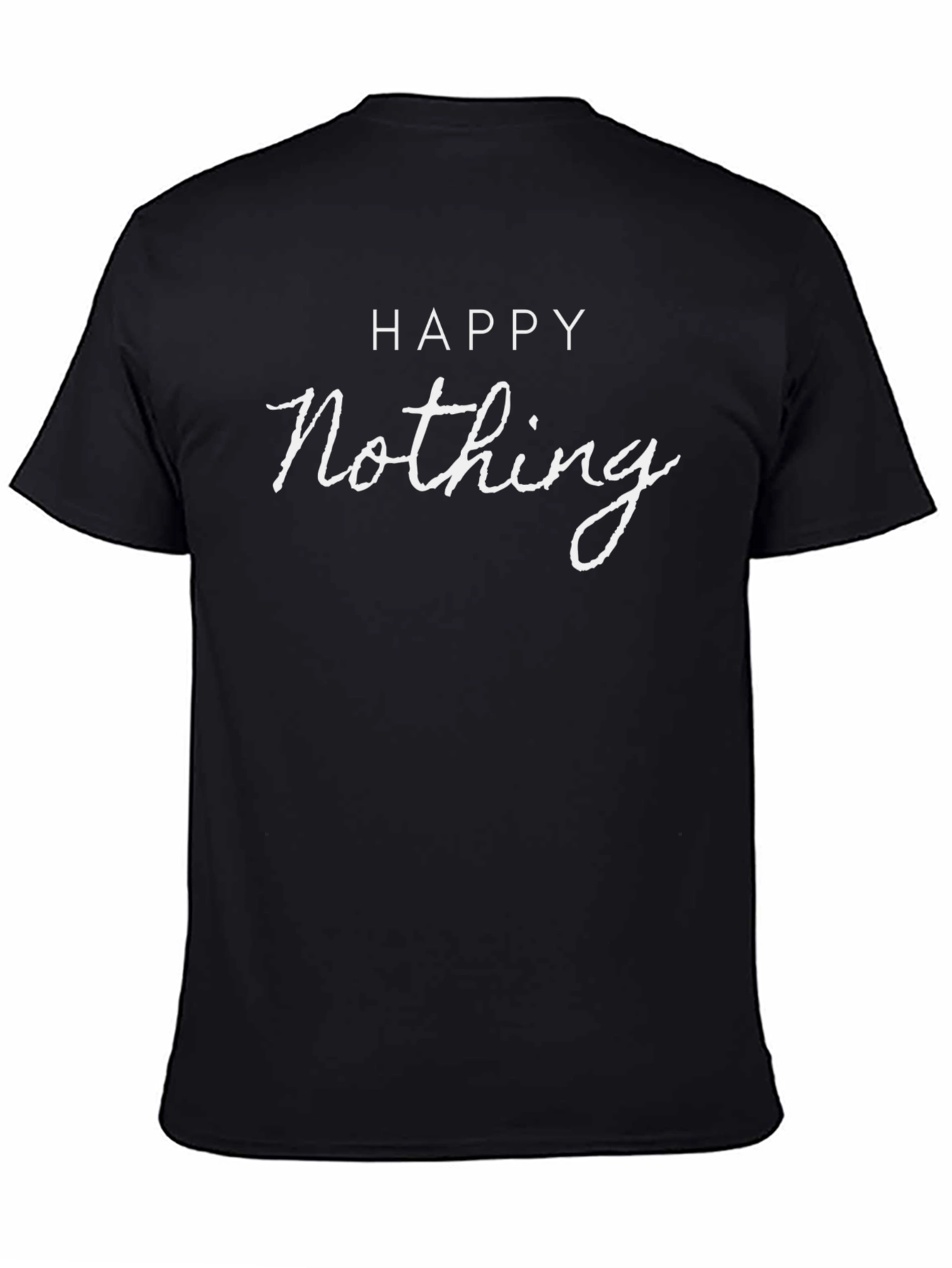 Happy Nothing Graphic Tee - Mens Black T-Shirt