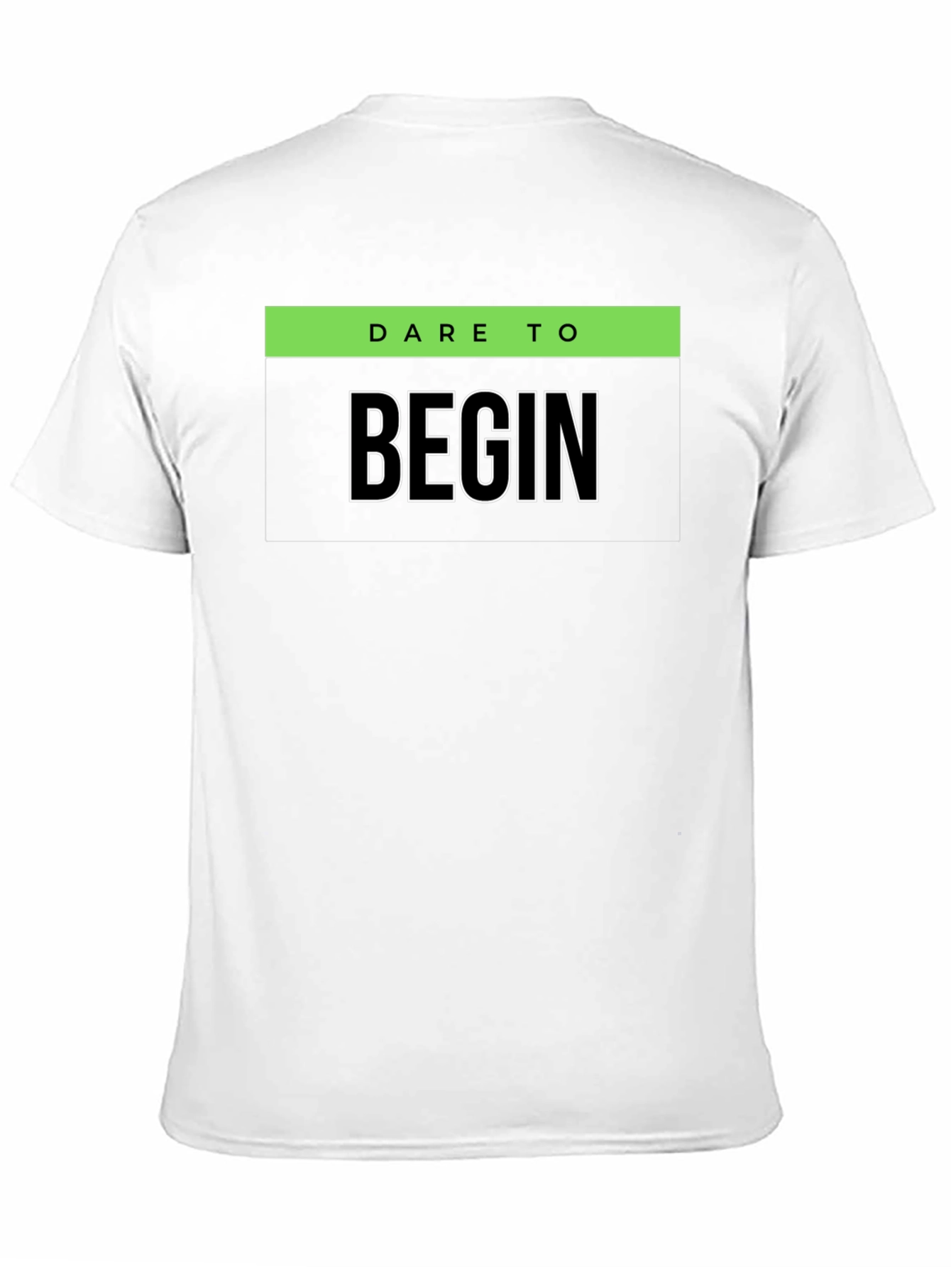 Dare to Begin Graphic T-Shirt - Black