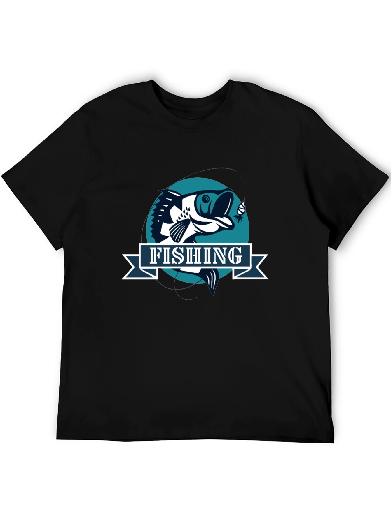 Fishing Graphic T-Shirt - Bass Fisherman Tee