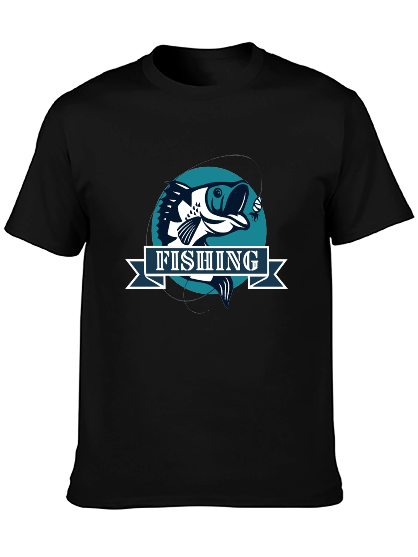 Fishing Graphic T-Shirt - Bass Fisherman Tee