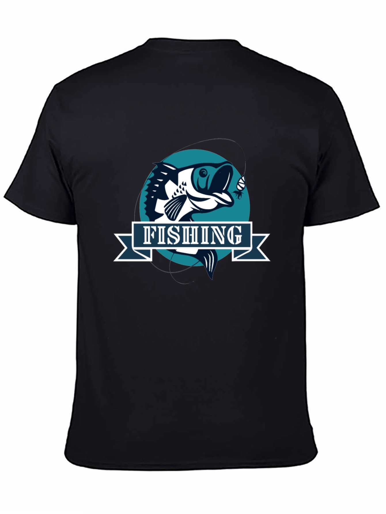 Fishing Graphic T-Shirt - Bass Fisherman Tee