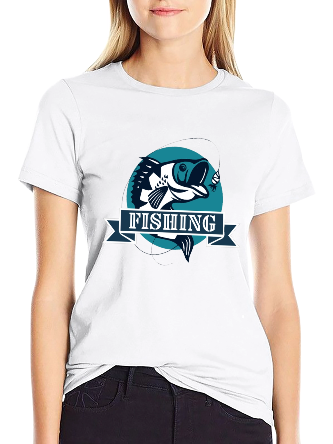 Fishing Graphic T-Shirt - Bass Fisherman Tee