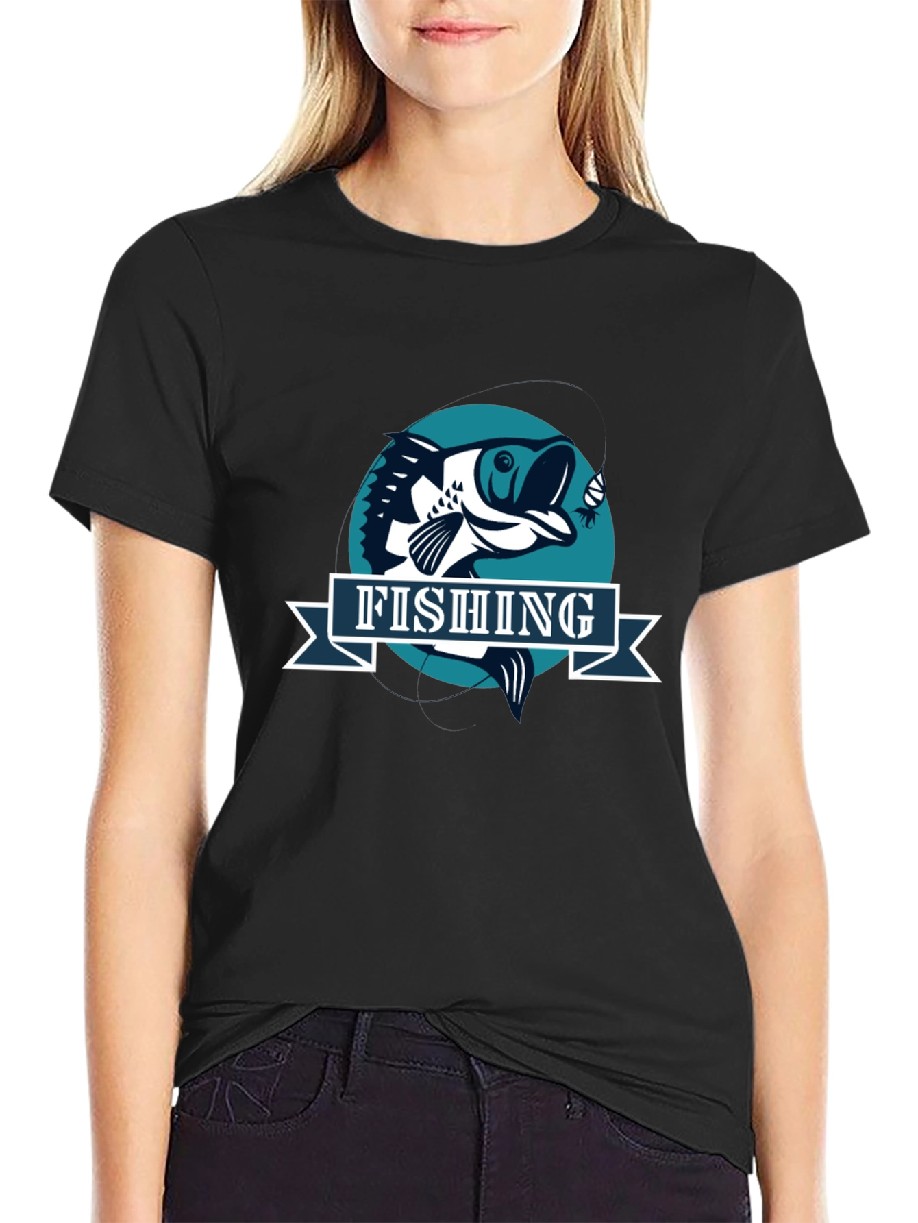 Fishing Graphic T-Shirt - Bass Fisherman Tee