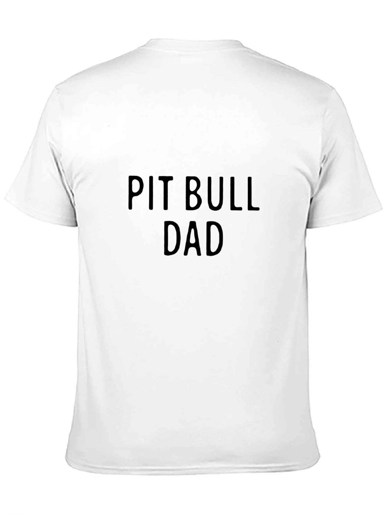 Pit Bull Dad Black T-Shirt
