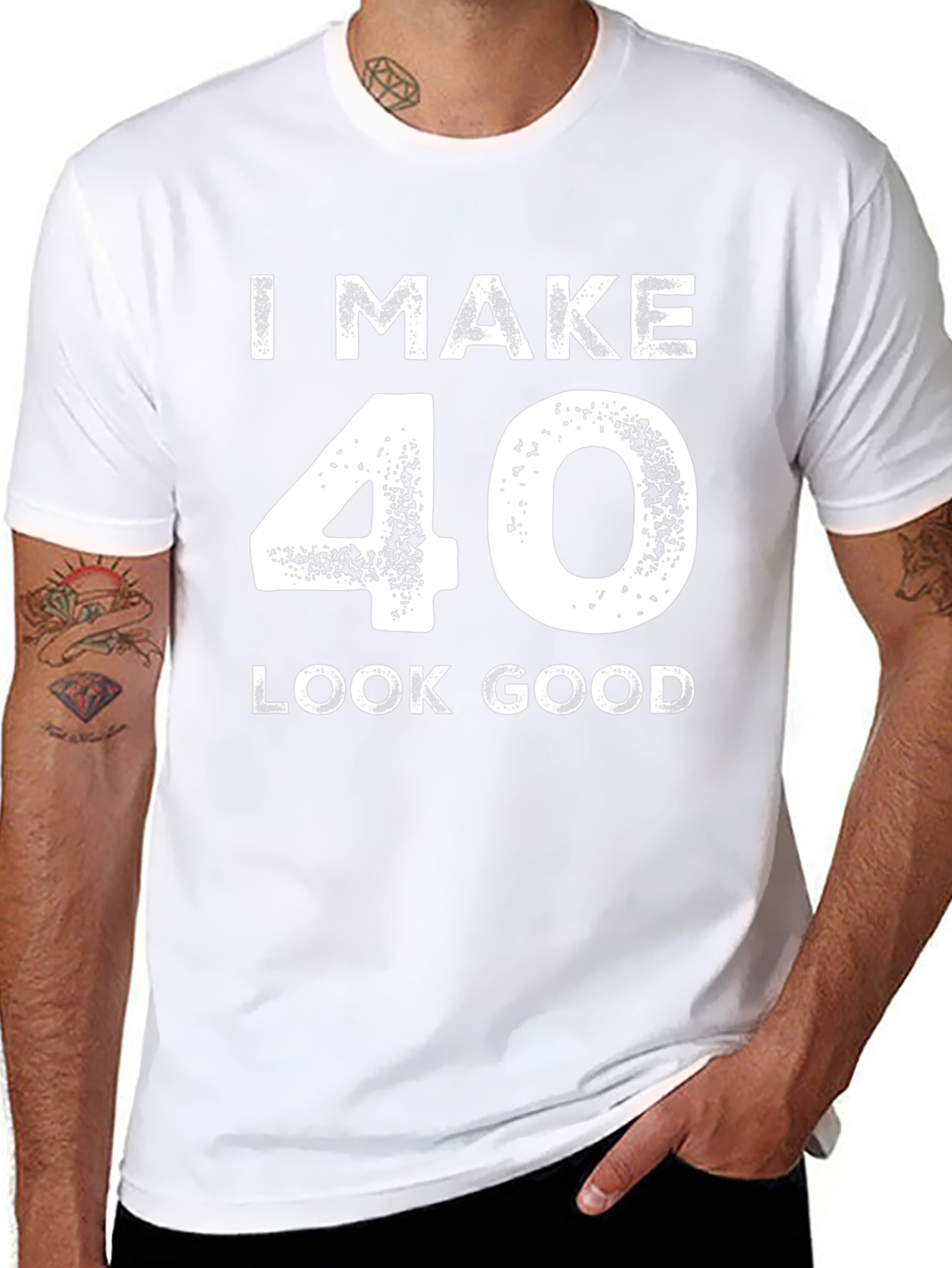 I Make 40 Look Good Black T-Shirt
