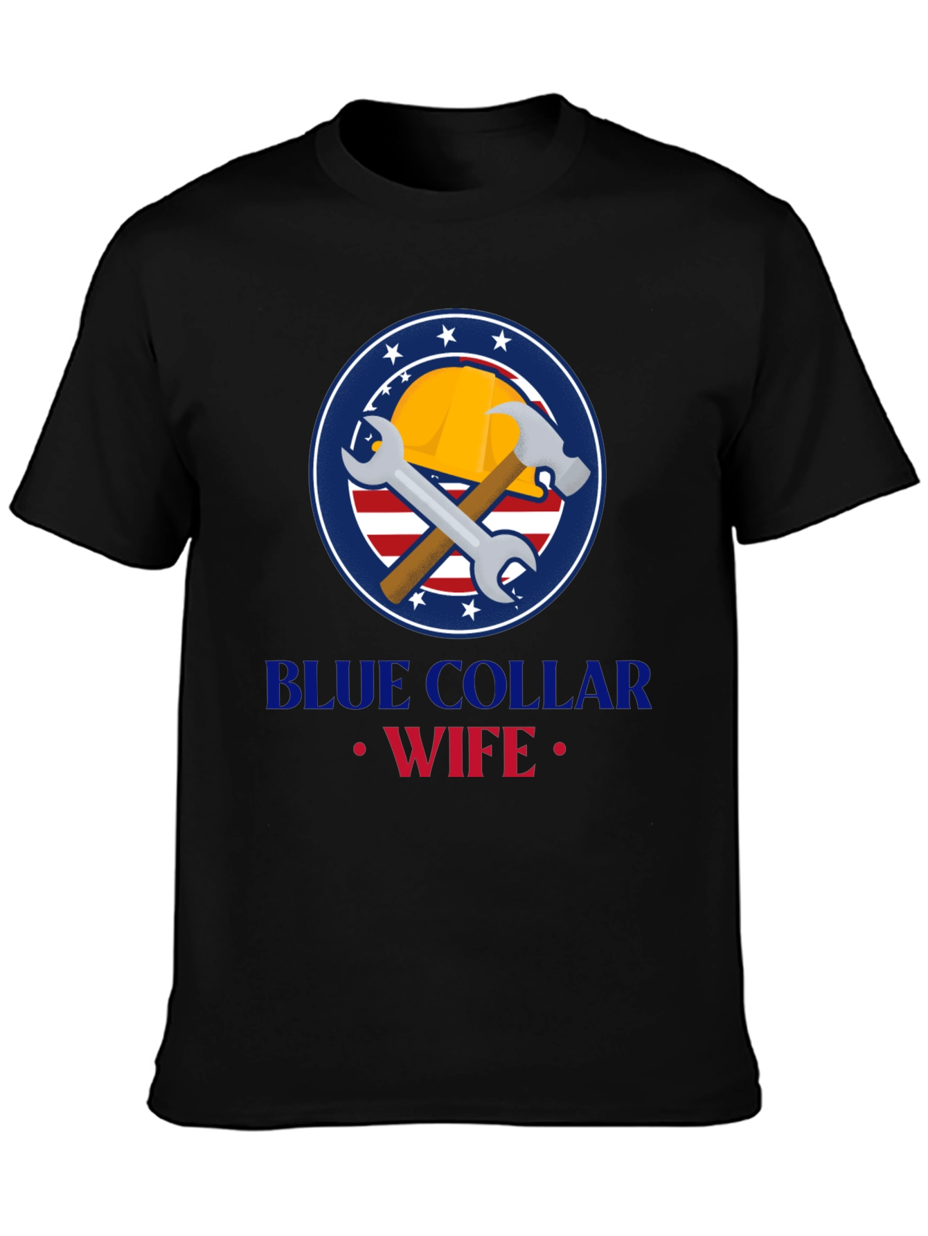 Blue Collar Wife Graphic Tee - Black