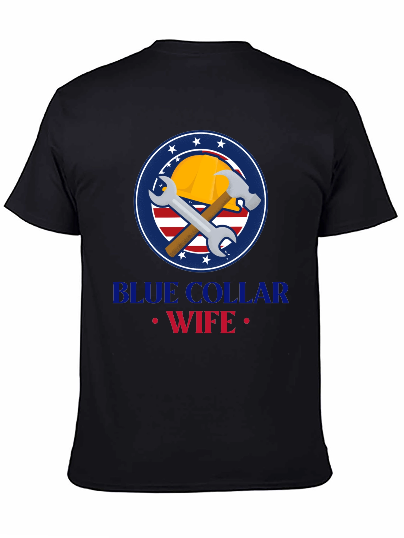Blue Collar Wife Graphic Tee - Black