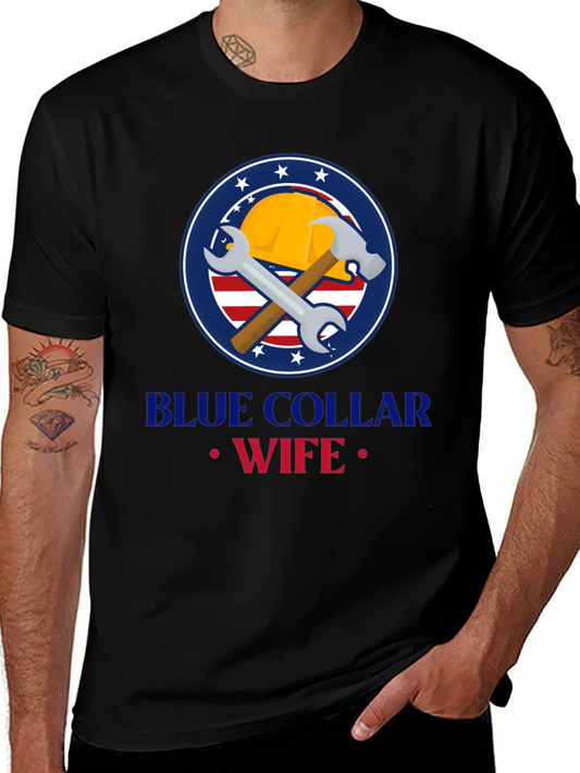 Blue Collar Wife Graphic Tee - Black