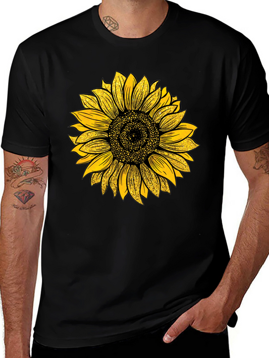 Sunflower Graphic T-Shirt - Black