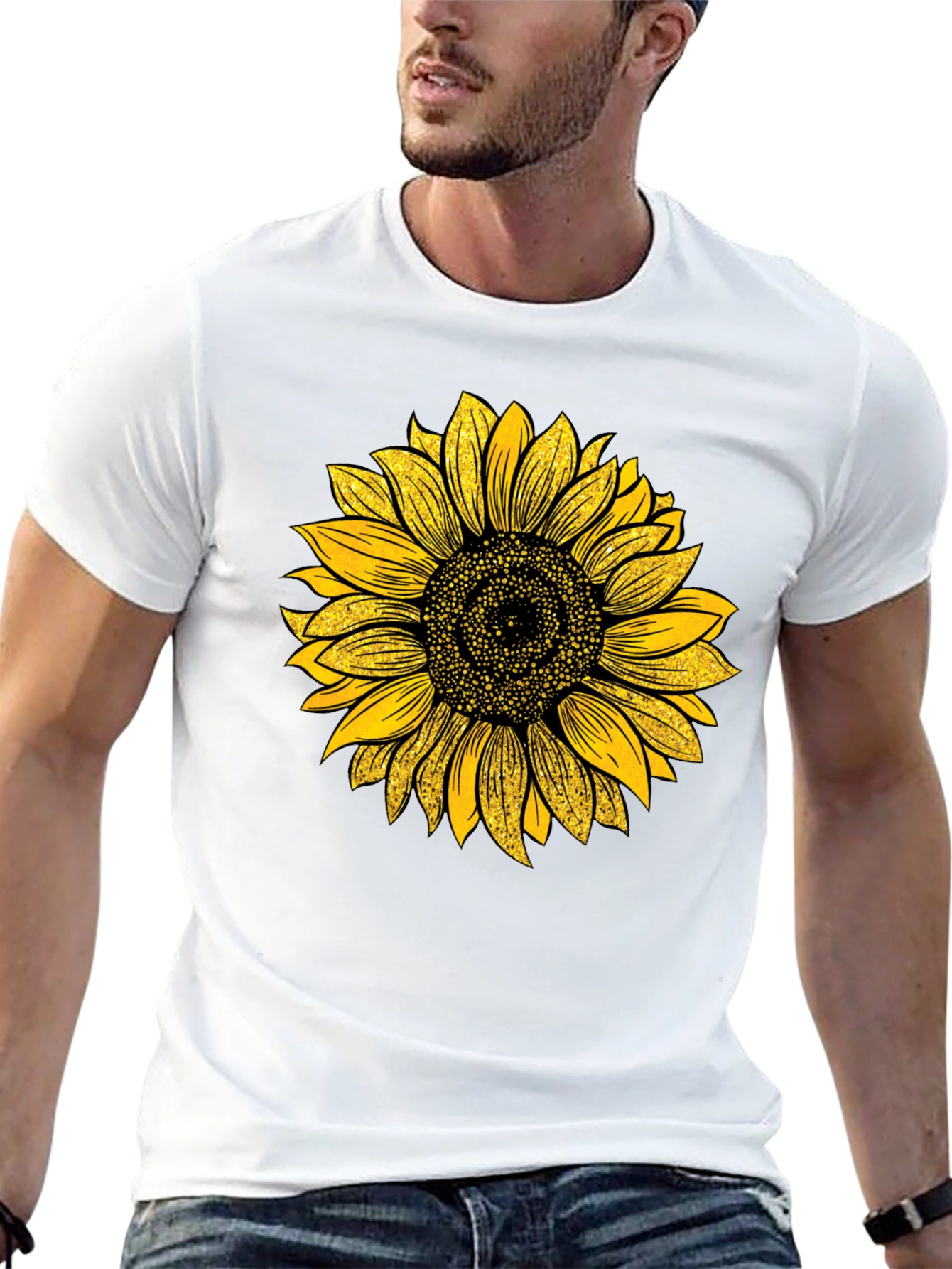 Sunflower Graphic T-Shirt - Black