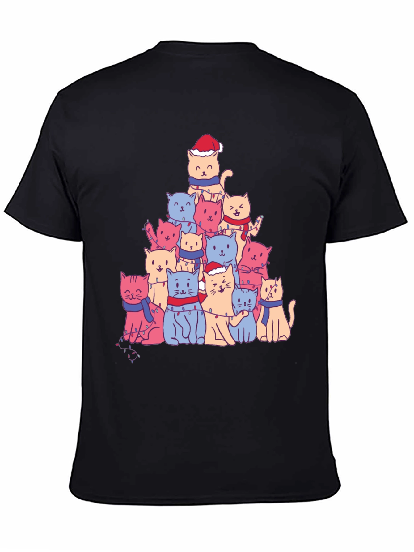 Festive Cat Christmas Tree T-Shirt