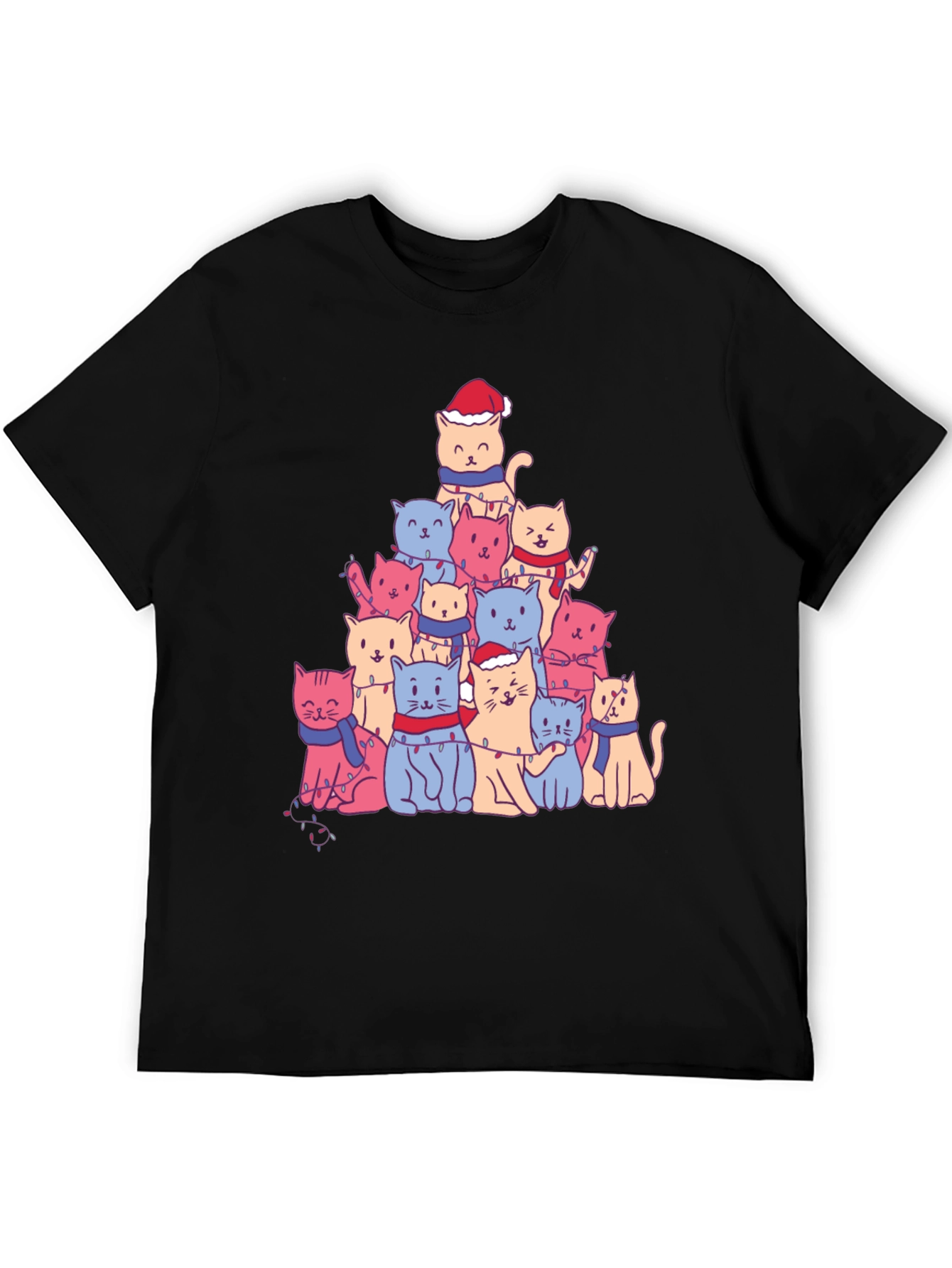 Festive Cat Christmas Tree T-Shirt