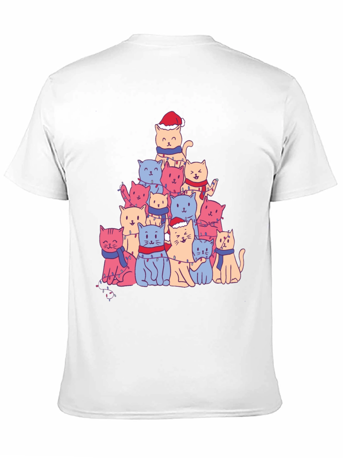 Festive Cat Christmas Tree T-Shirt
