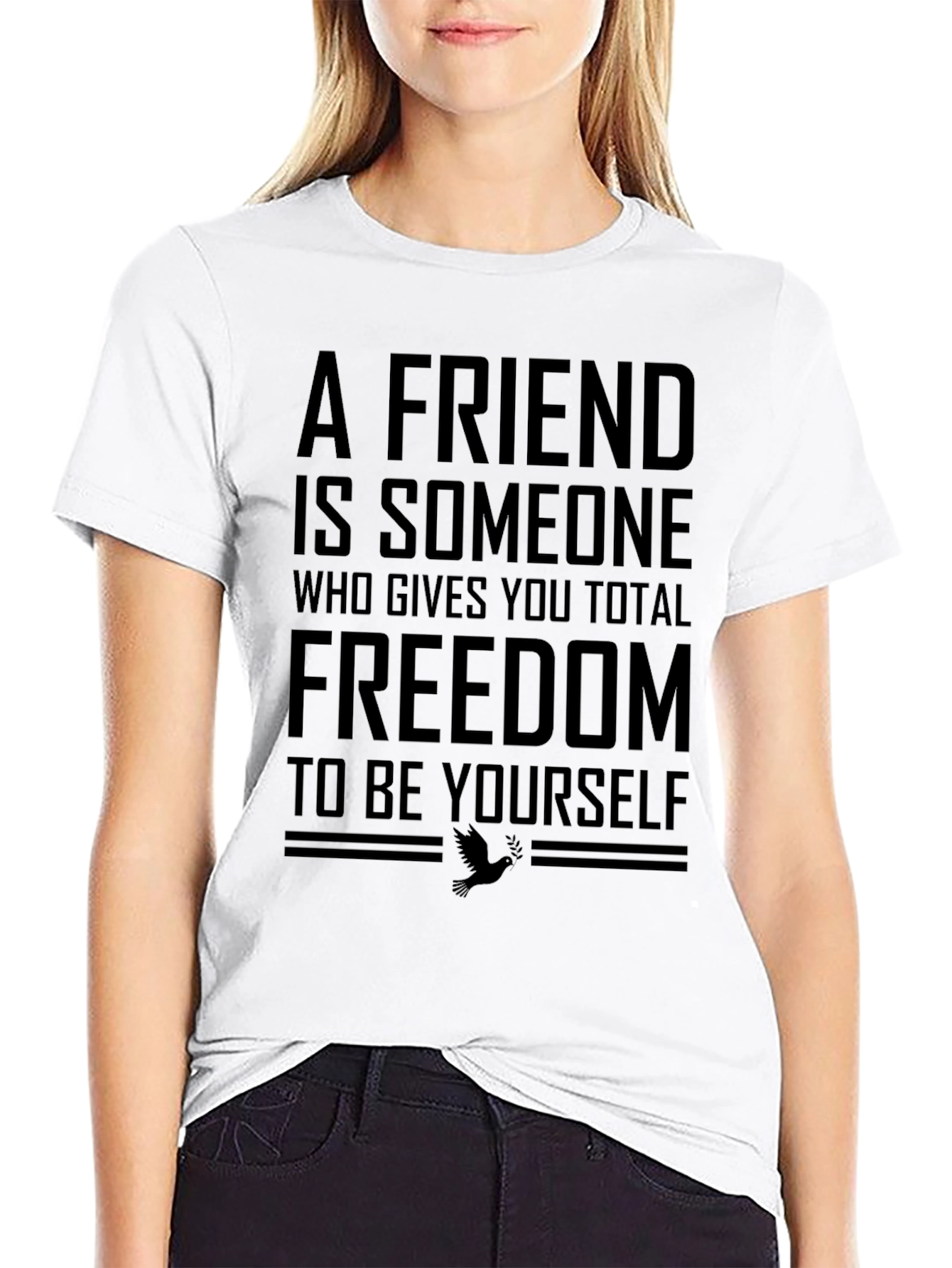 Friend Freedom T-Shirt - Black