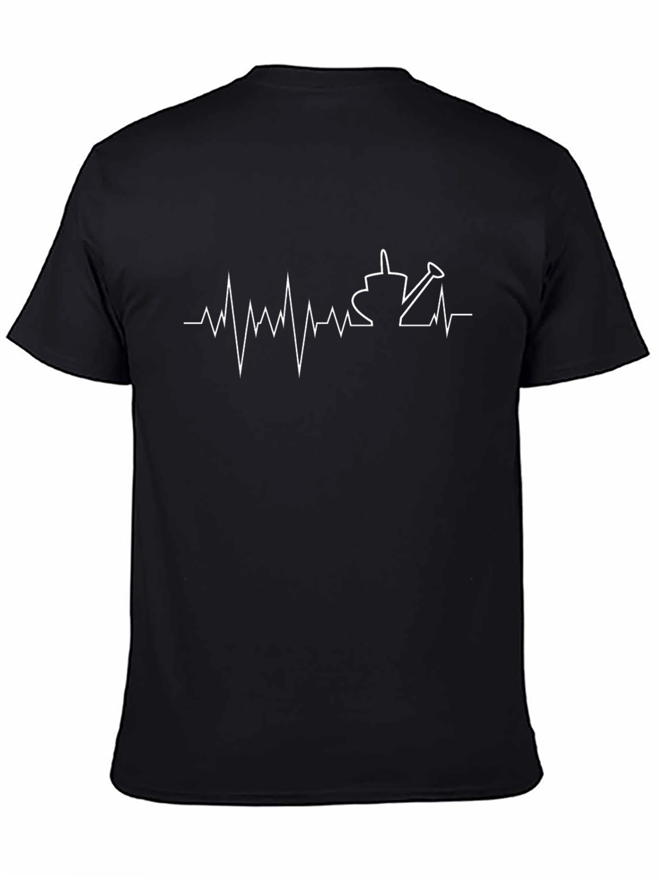 Gardening Heartbeat T-Shirt - Black