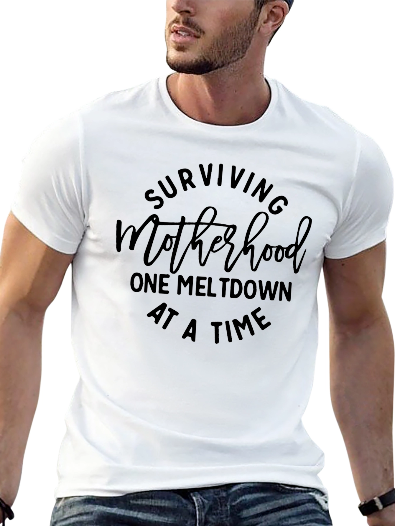 Surviving Motherhood T-Shirt - One Meltdown At A Time
