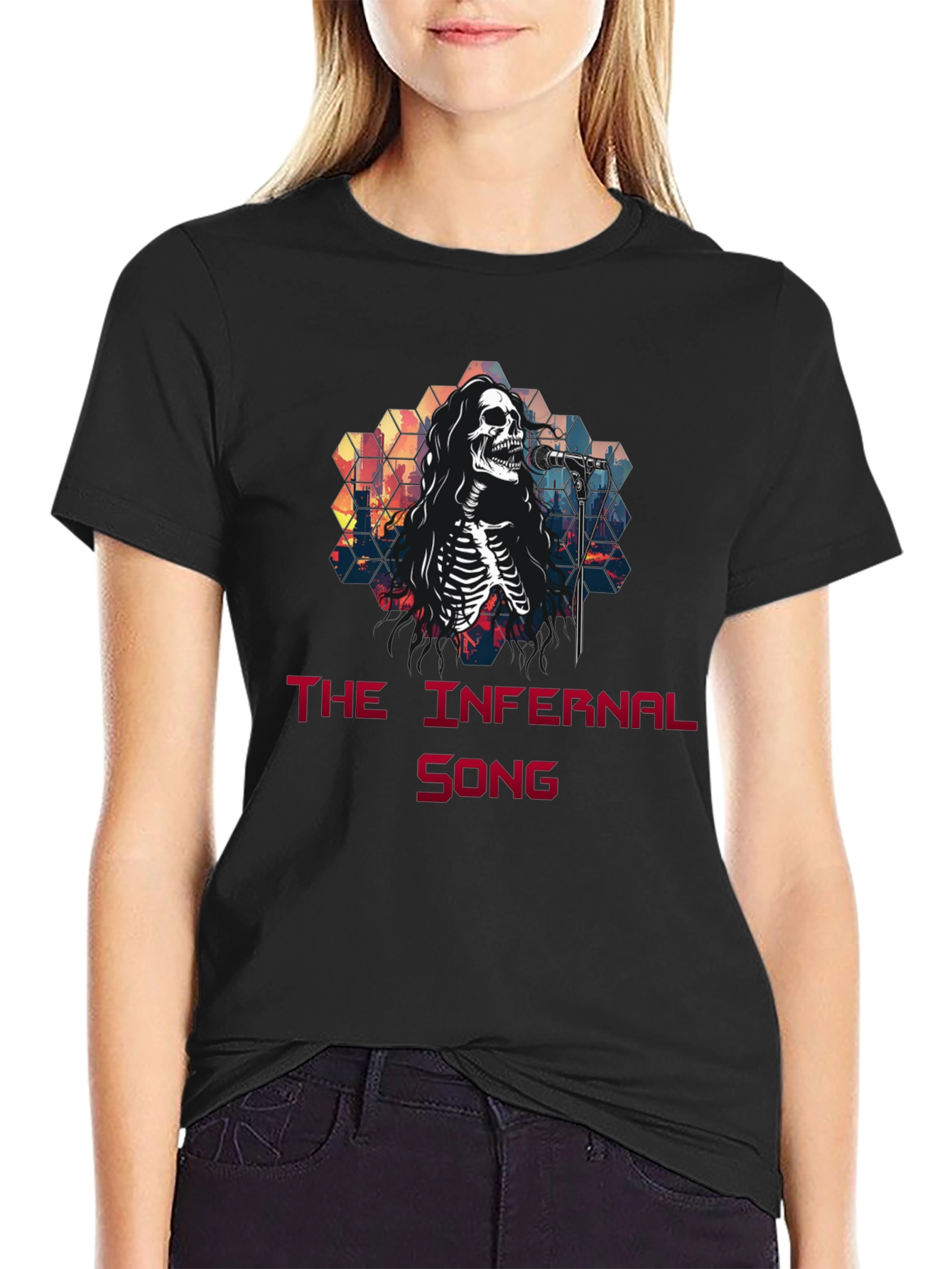 Infernal Song Graphic Tee - Skeleton Singer