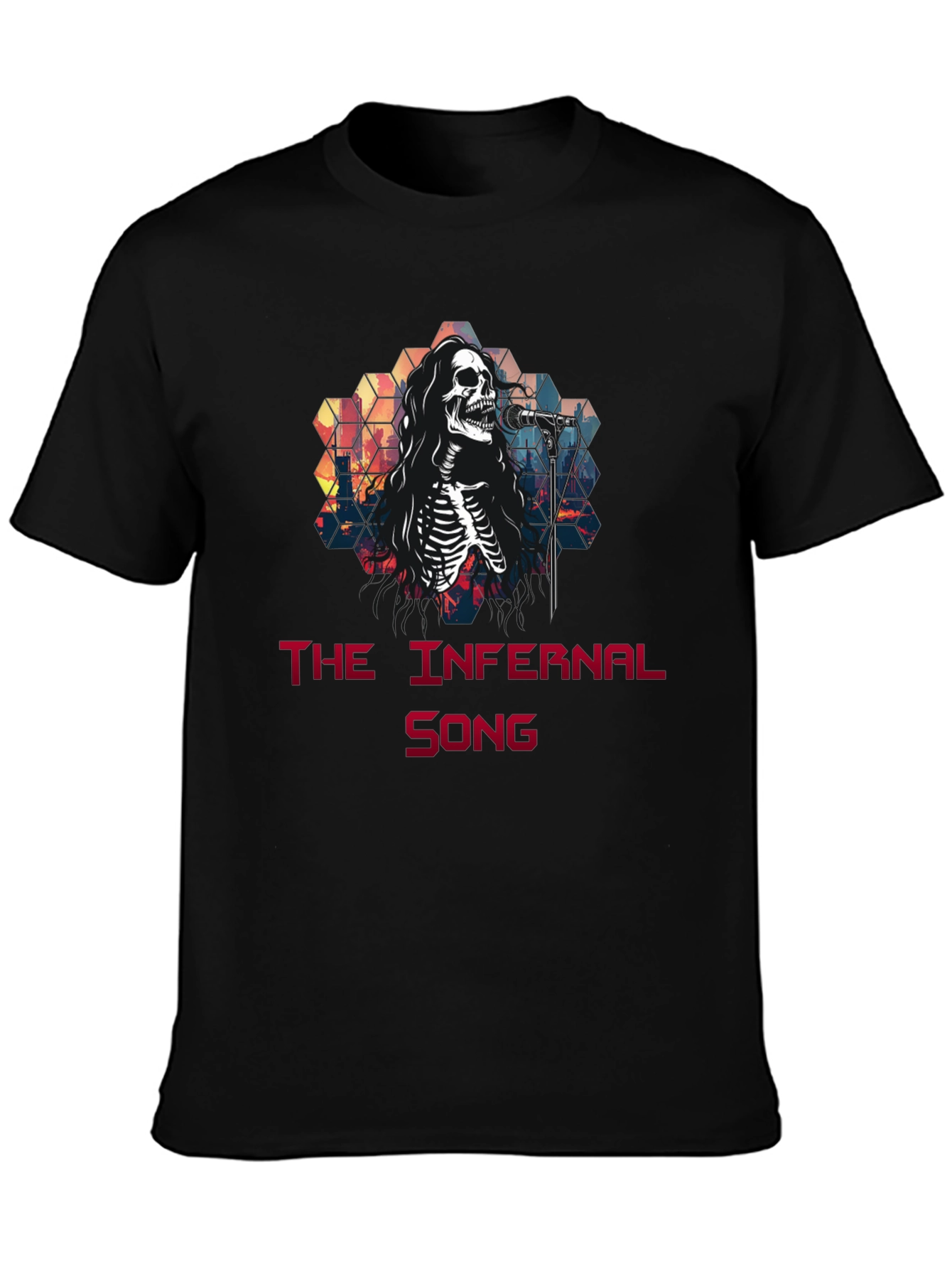Infernal Song Graphic Tee - Skeleton Singer