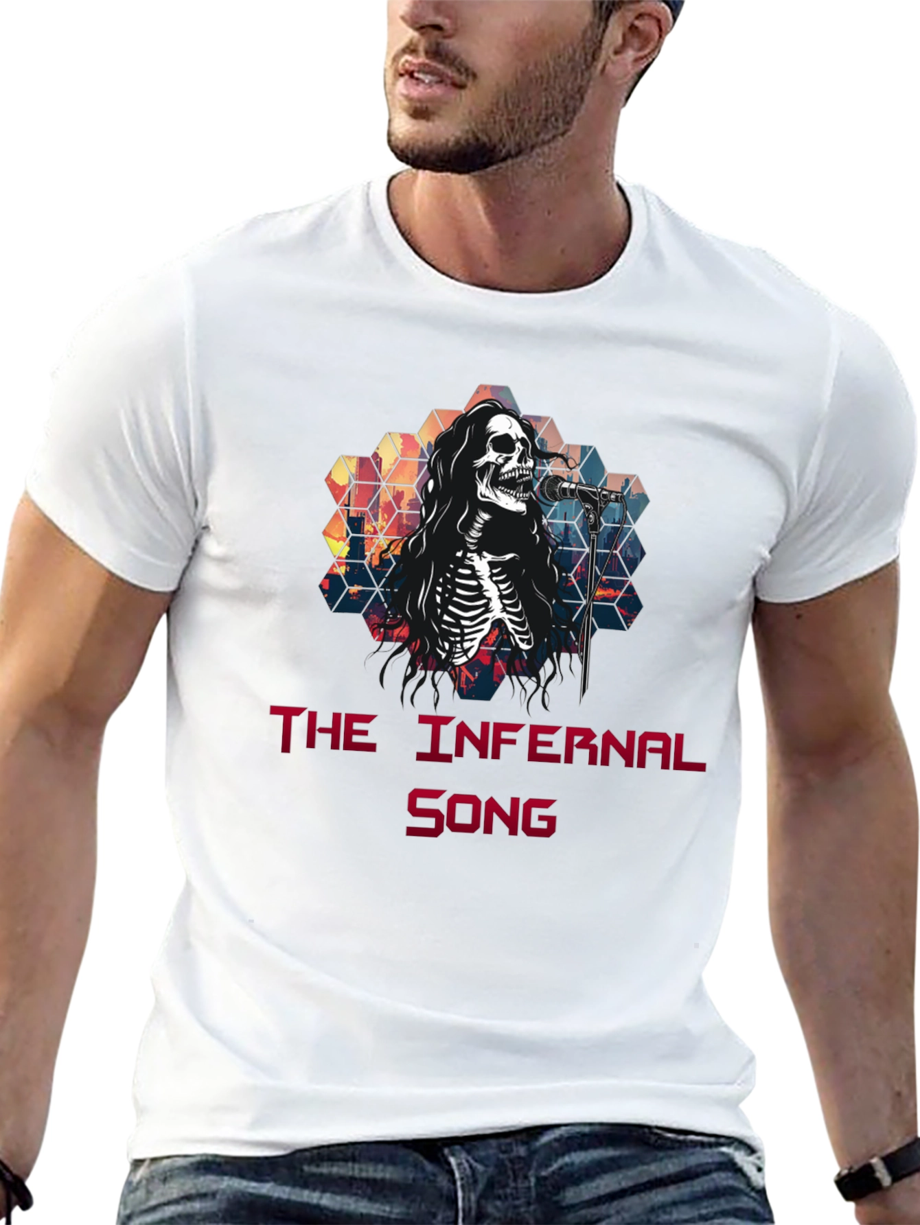 Infernal Song Graphic Tee - Skeleton Singer