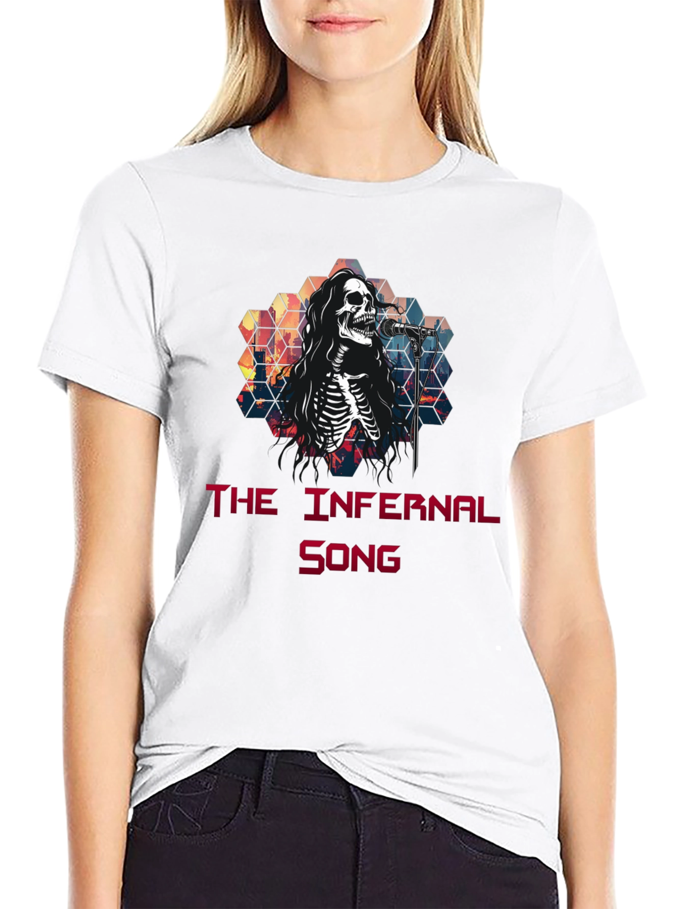 Infernal Song Graphic Tee - Skeleton Singer