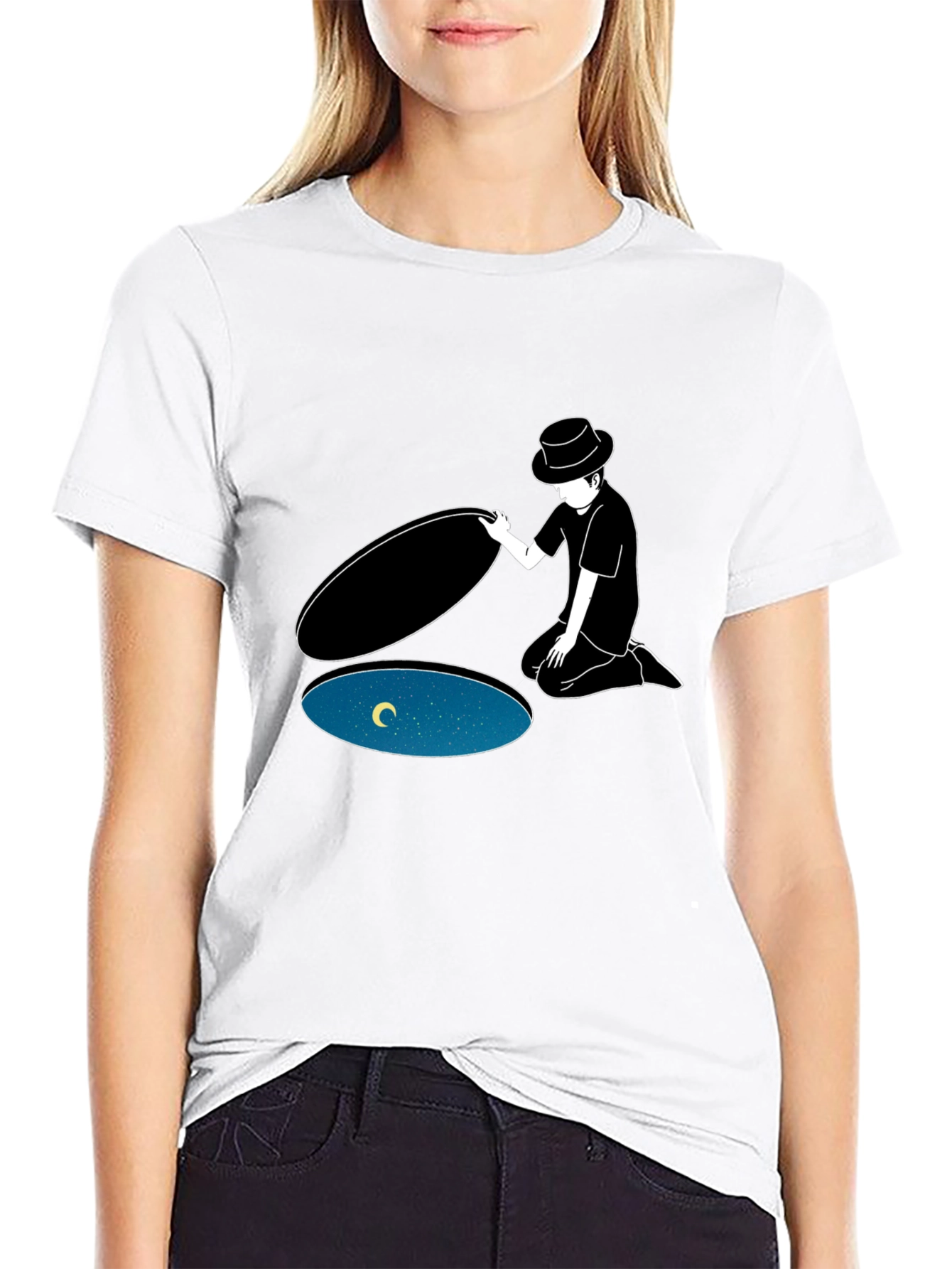 Manhole to the Stars Graphic Tee