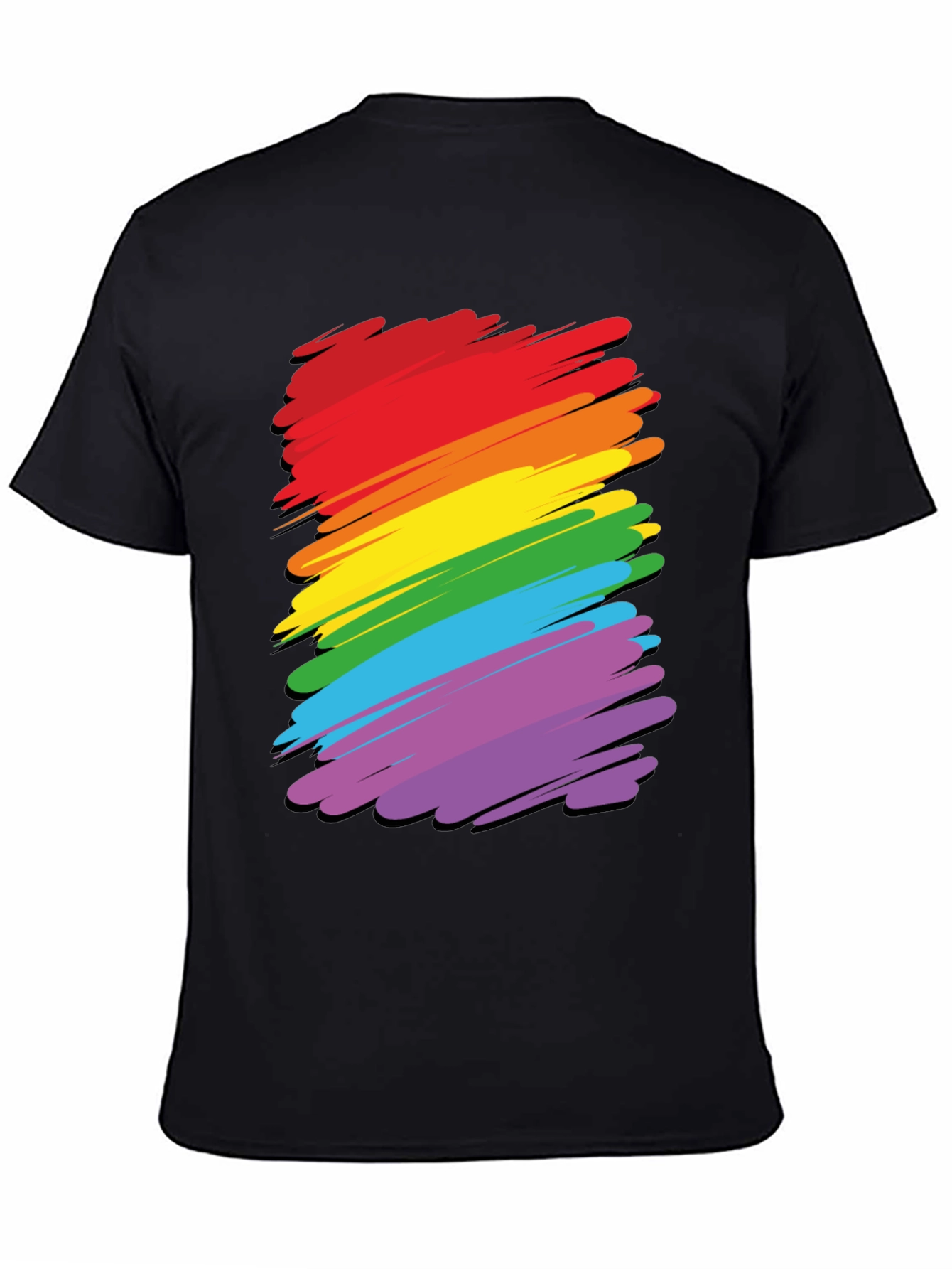 Rainbow Stripes Graphic Tee - Pride T-Shirt