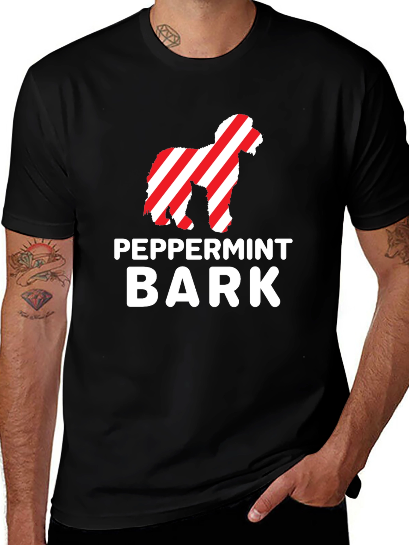 Peppermint Bark Dog Graphic Tee