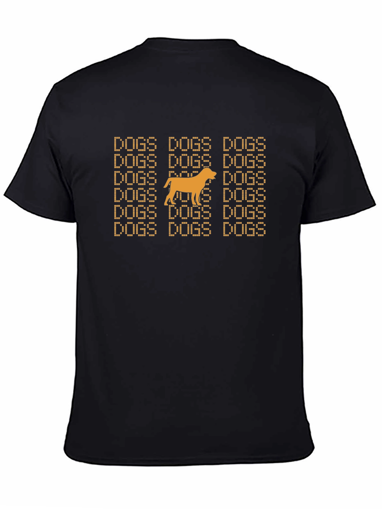 Dogs Graphic Tee - Black Crewneck T-Shirt
