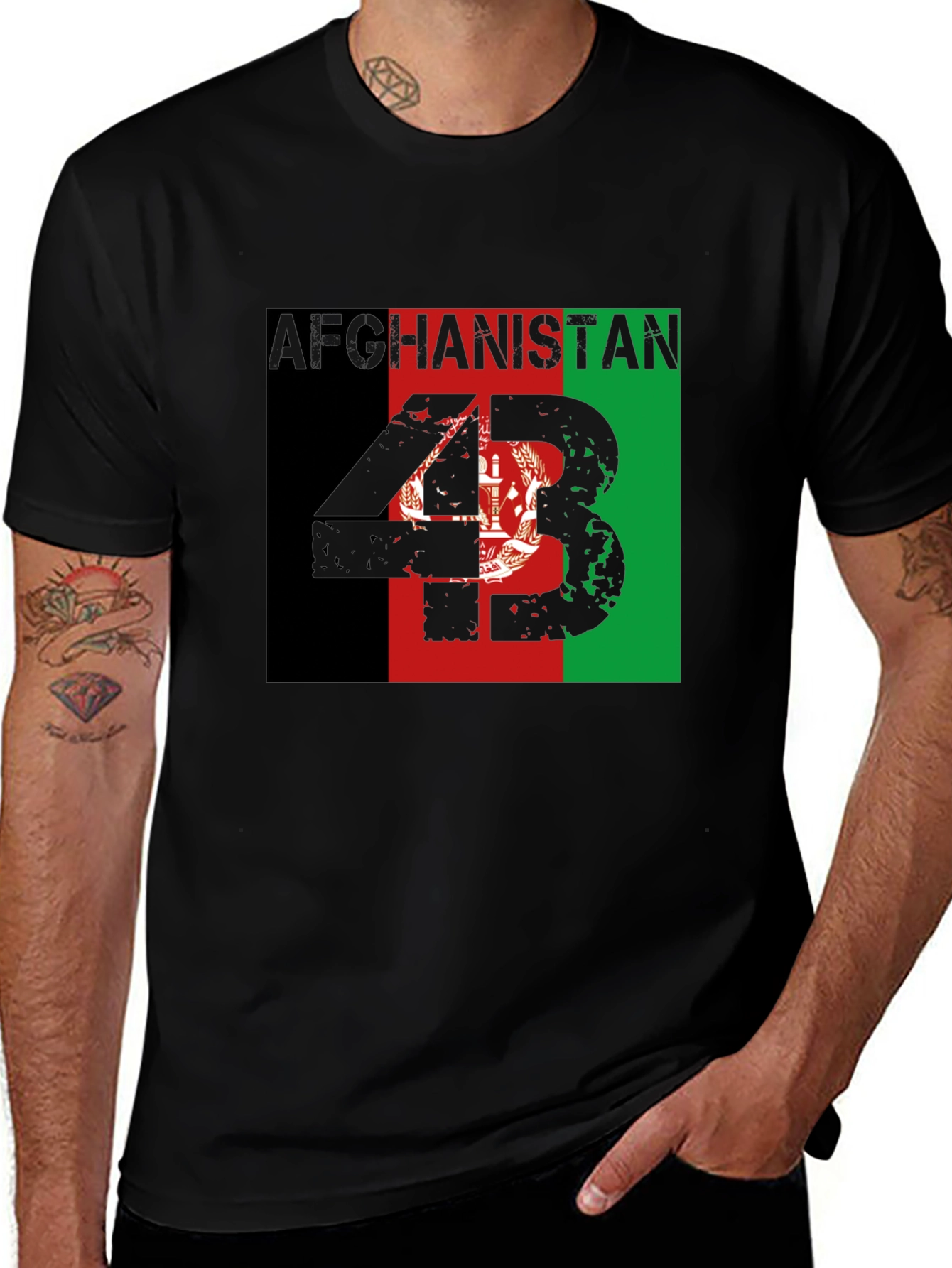 Afghanistan Flag T-Shirt - Patriotic Graphic Tee