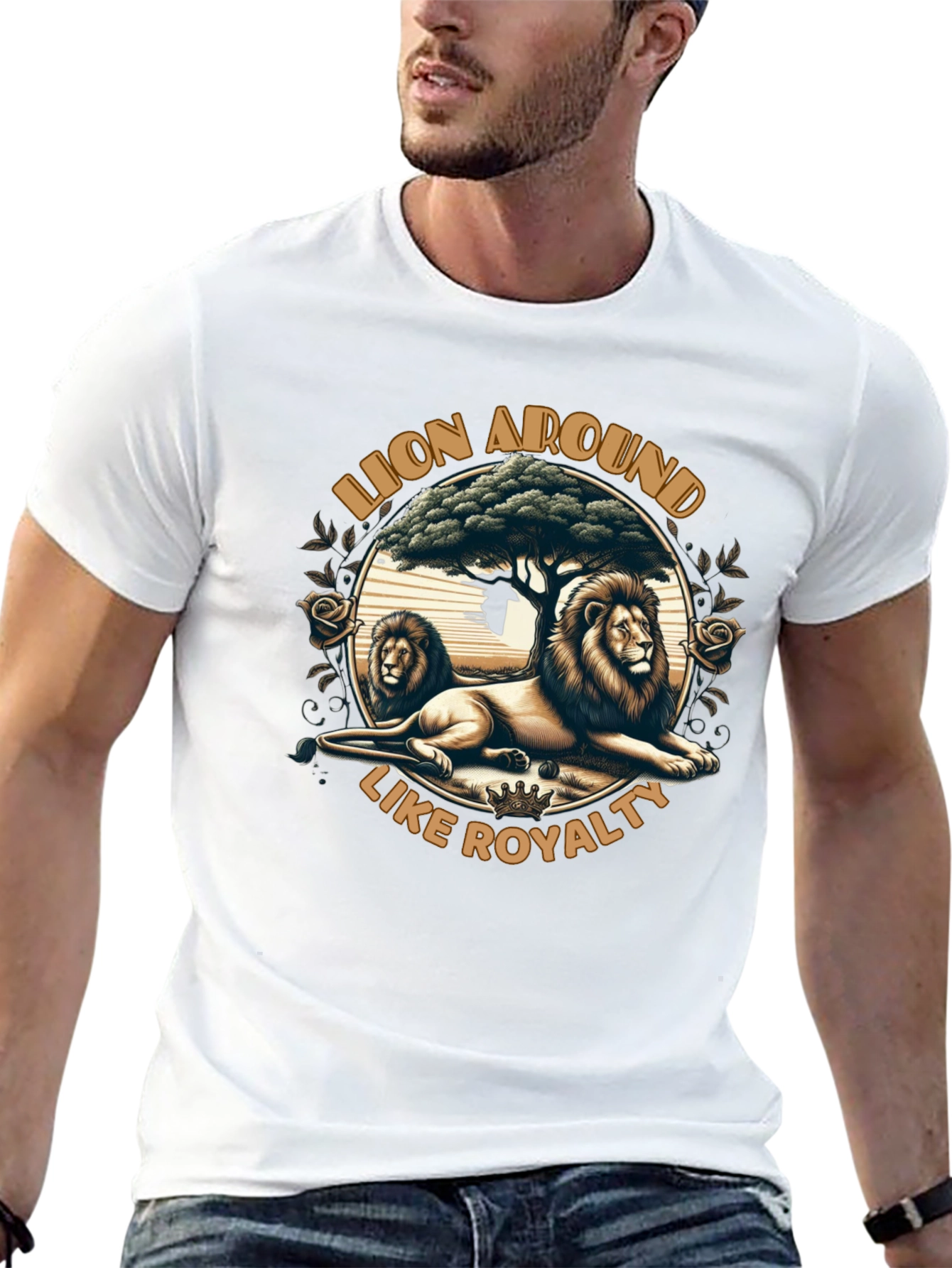 Lion Around Like Royalty Graphic Tee