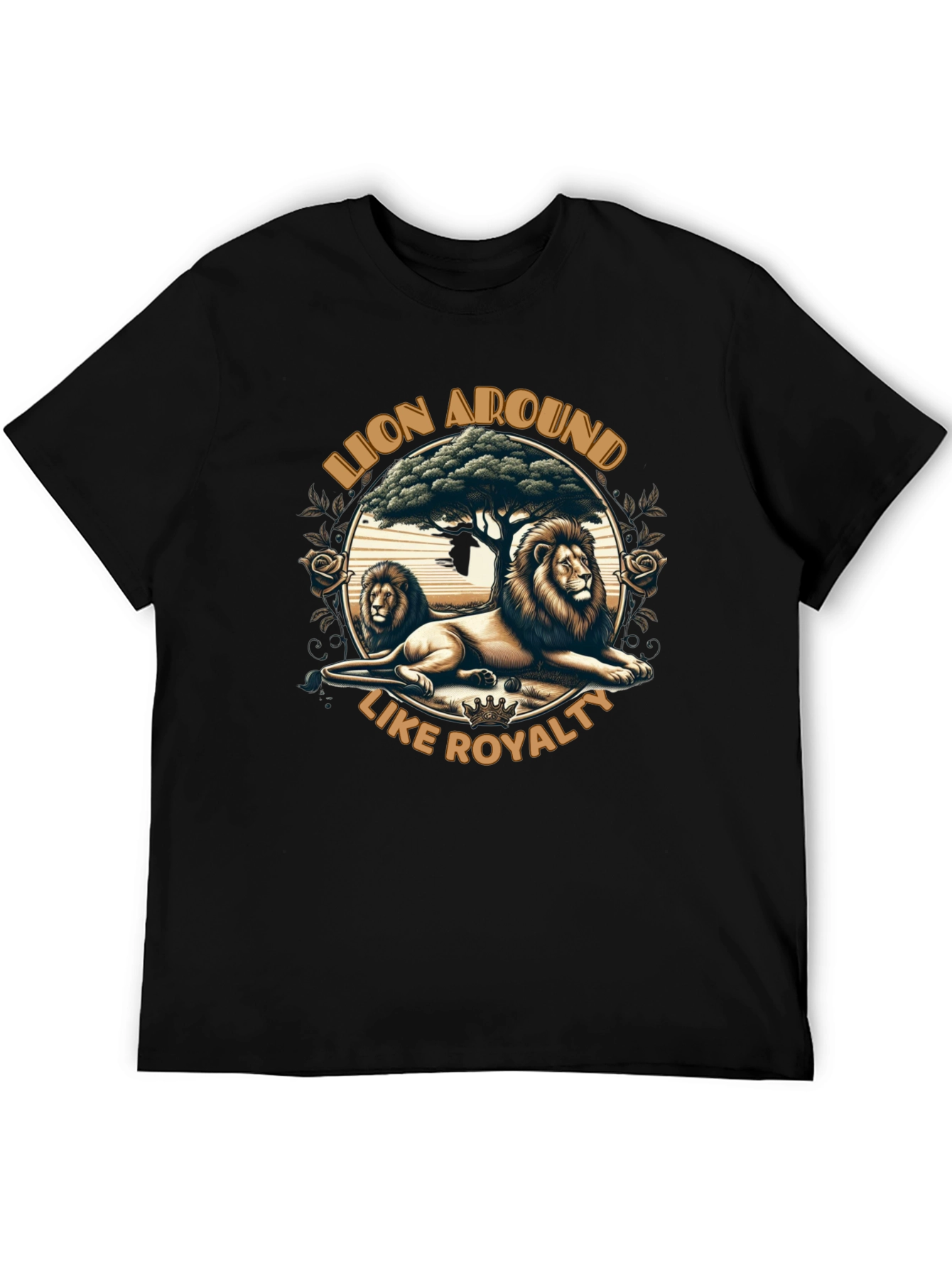 Lion Around Like Royalty Graphic Tee